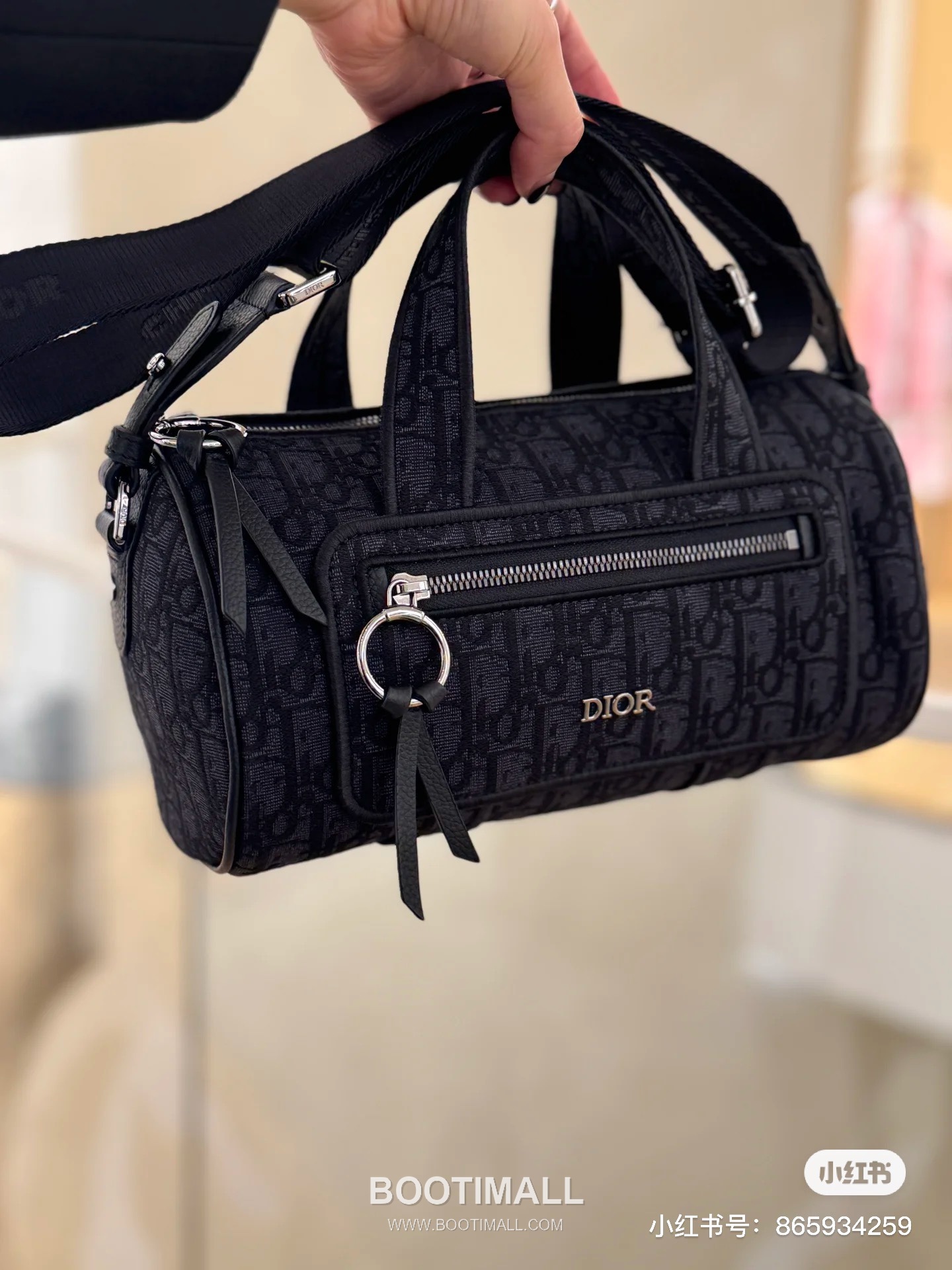 Dior Oblique Zip Messenger Oblique Fabric Black Messenger Bag 디올 오블리크 지퍼 메신저 1ESPO397YJZ_H03E 오블리크 패브릭 블랙 메신저백 26cm 8