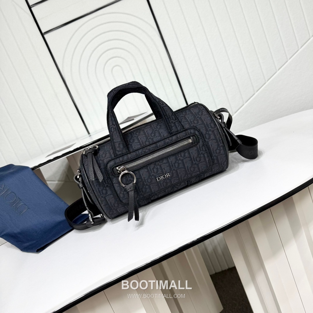 Dior Oblique Zip Messenger Oblique Fabric Black Messenger Bag 디올 오블리크 지퍼 메신저 1ESPO397YJZ_H03E 오블리크 패브릭 블랙 메신저백 26cm 10