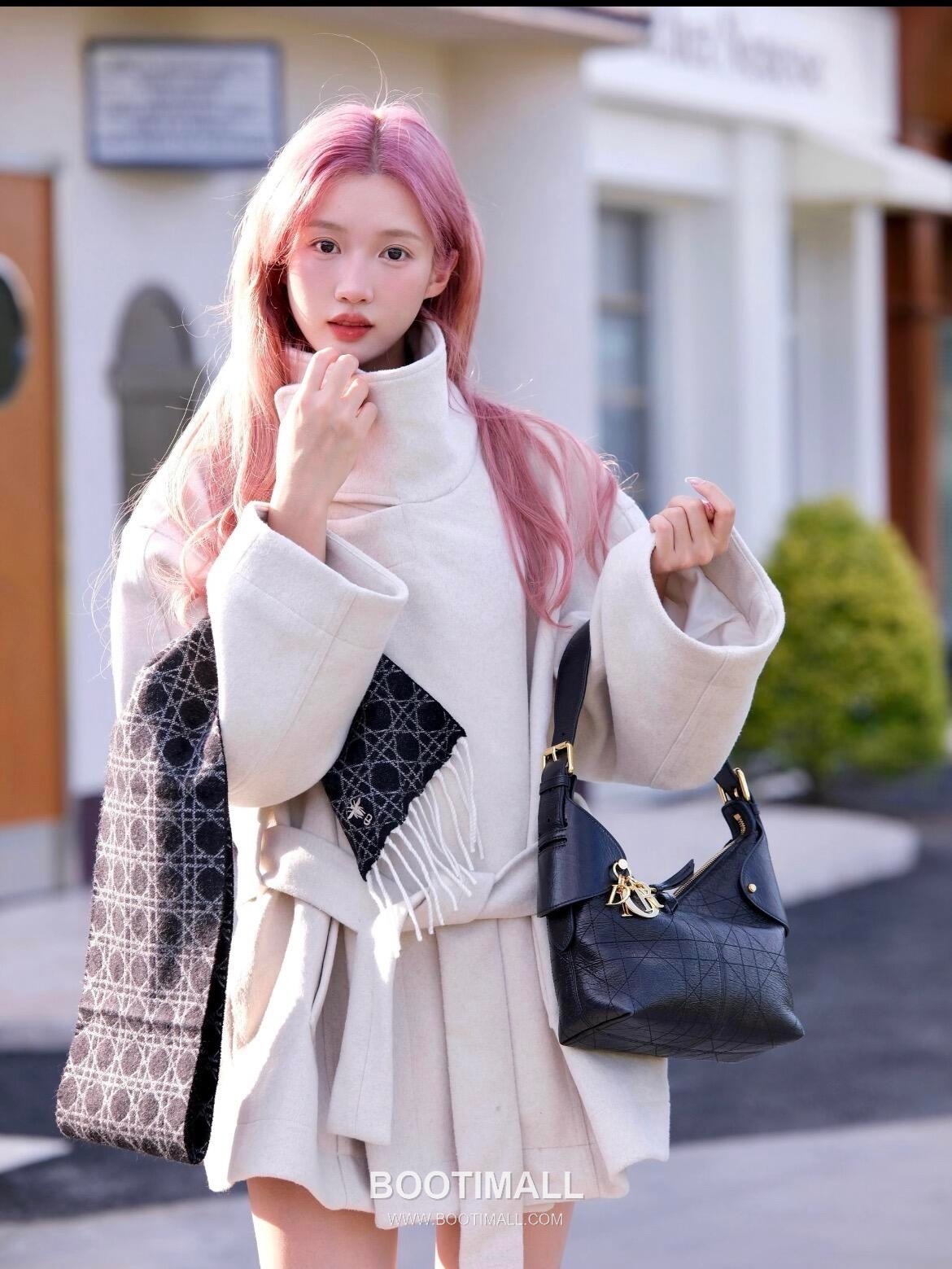 Dior Voyage Cannage Oiled-Wax Cowhide Leather Black Shoulder Bag 디올 보야주 까나쥬 오일드왁스 소가죽 블랙 숄더백 22×9.5×15cm 5