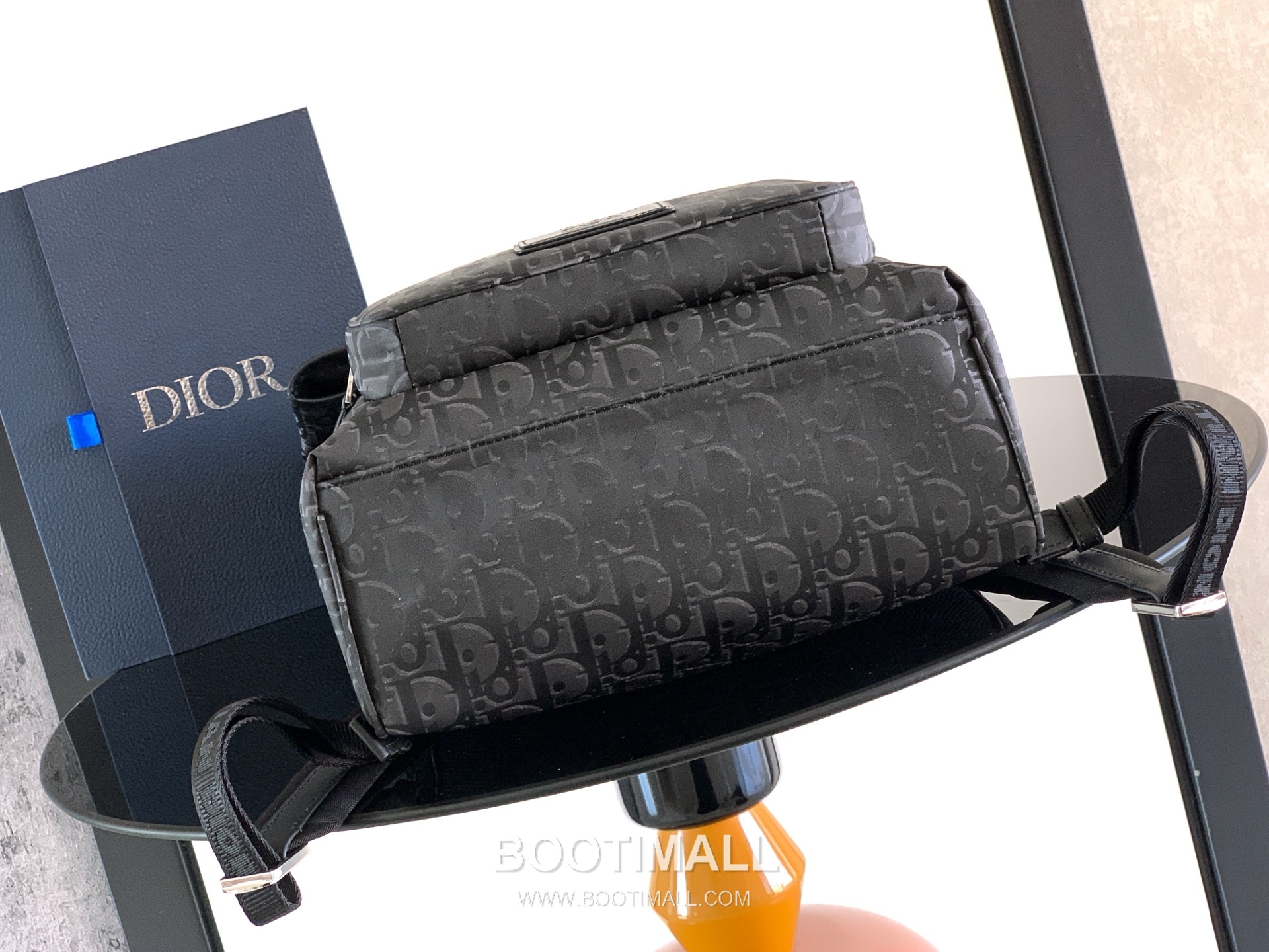 Dior Trek Oblique Roll-Top Oblique Nylon Black Backpack 디올 트렉 오블리크 롤탑 1DTBA245DOL 오블리크 나일론 블랙 백팩 41cm 4