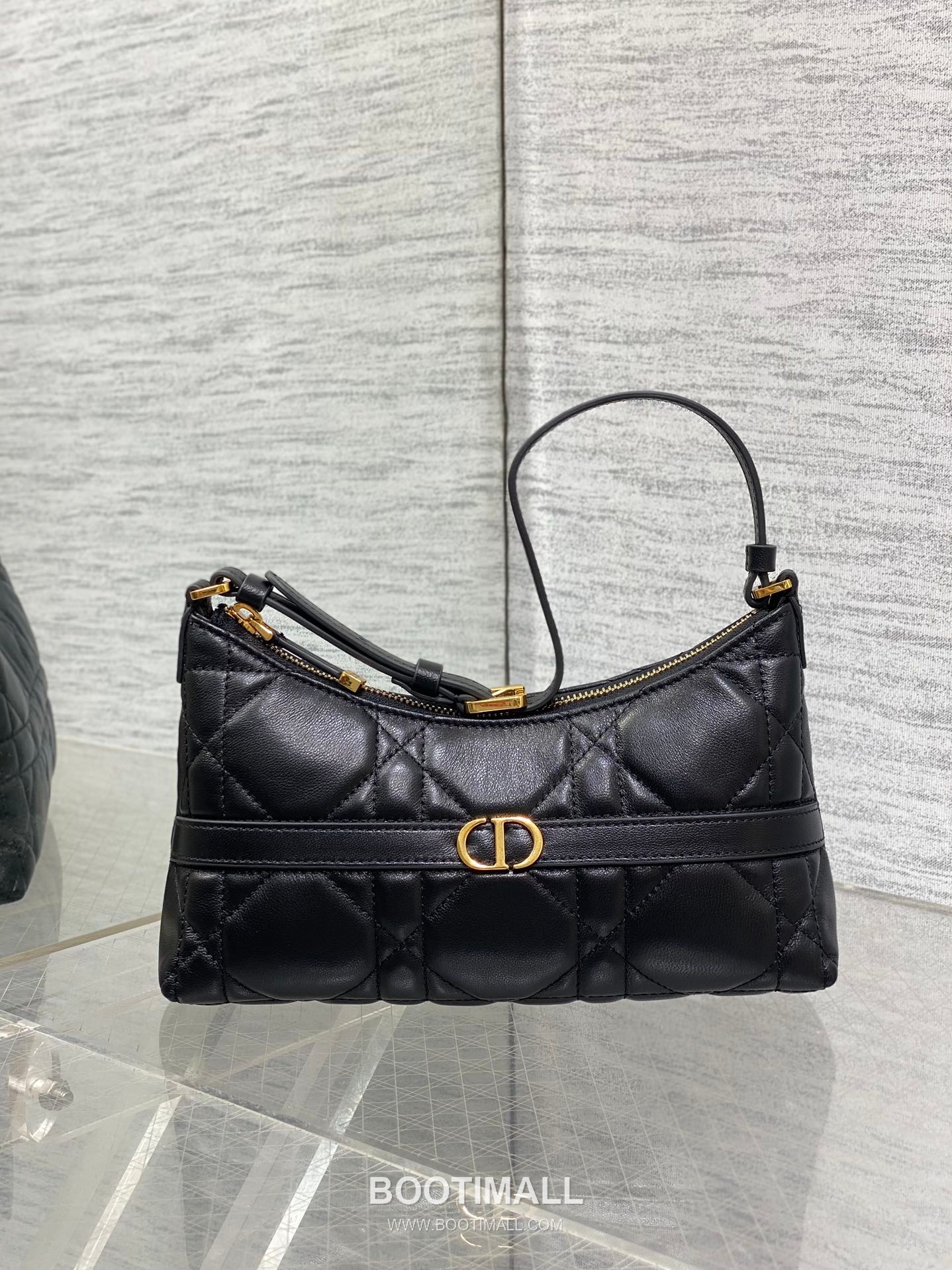 Dior Miss Caro Cannage Hobo Lambskin Black Shoulder Bag 디올 미스 카로 까나쥬 호보 램스킨 블랙 숄더백 24cm 8