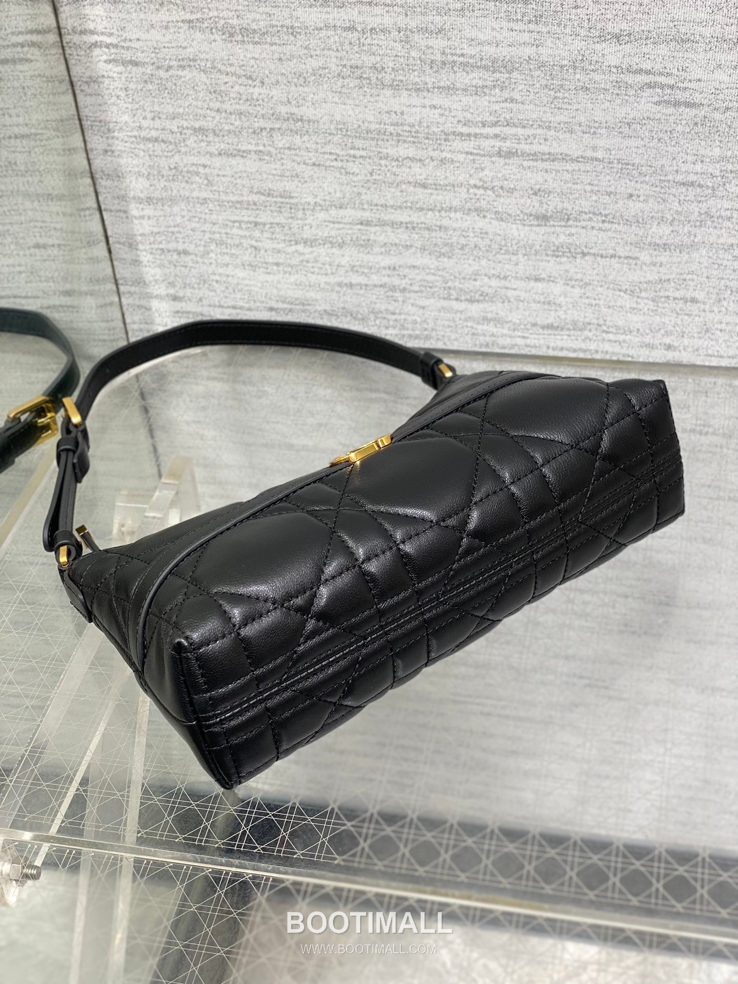 Dior Miss Caro Cannage Hobo Lambskin Black Shoulder Bag 디올 미스 카로 까나쥬 호보 램스킨 블랙 숄더백 24cm 14