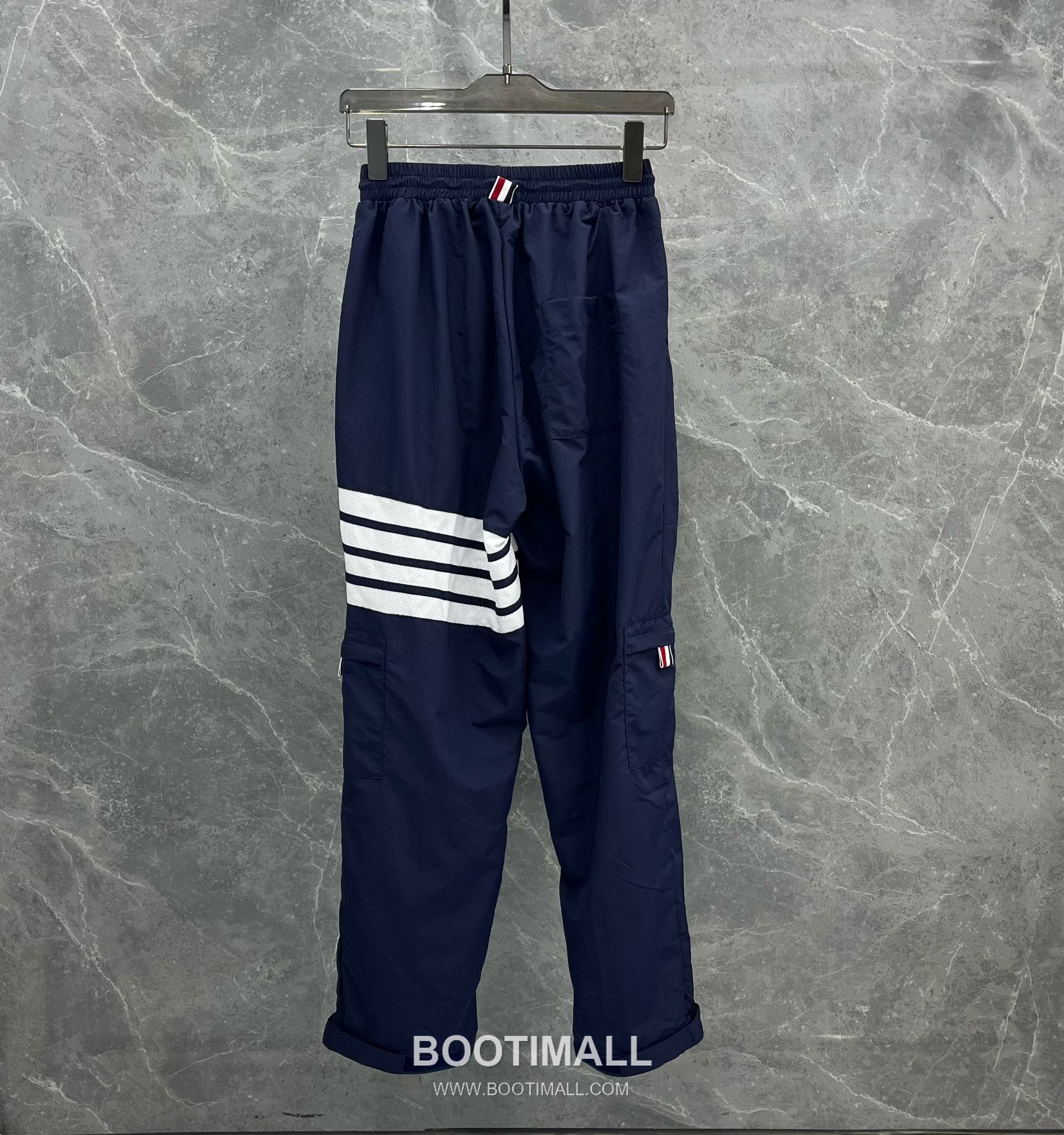 Thom Browne 4-Bar Utility Navy Windbreaker Pants 톰브라운 4바 유틸리티 네이비 바람막이 팬츠 3