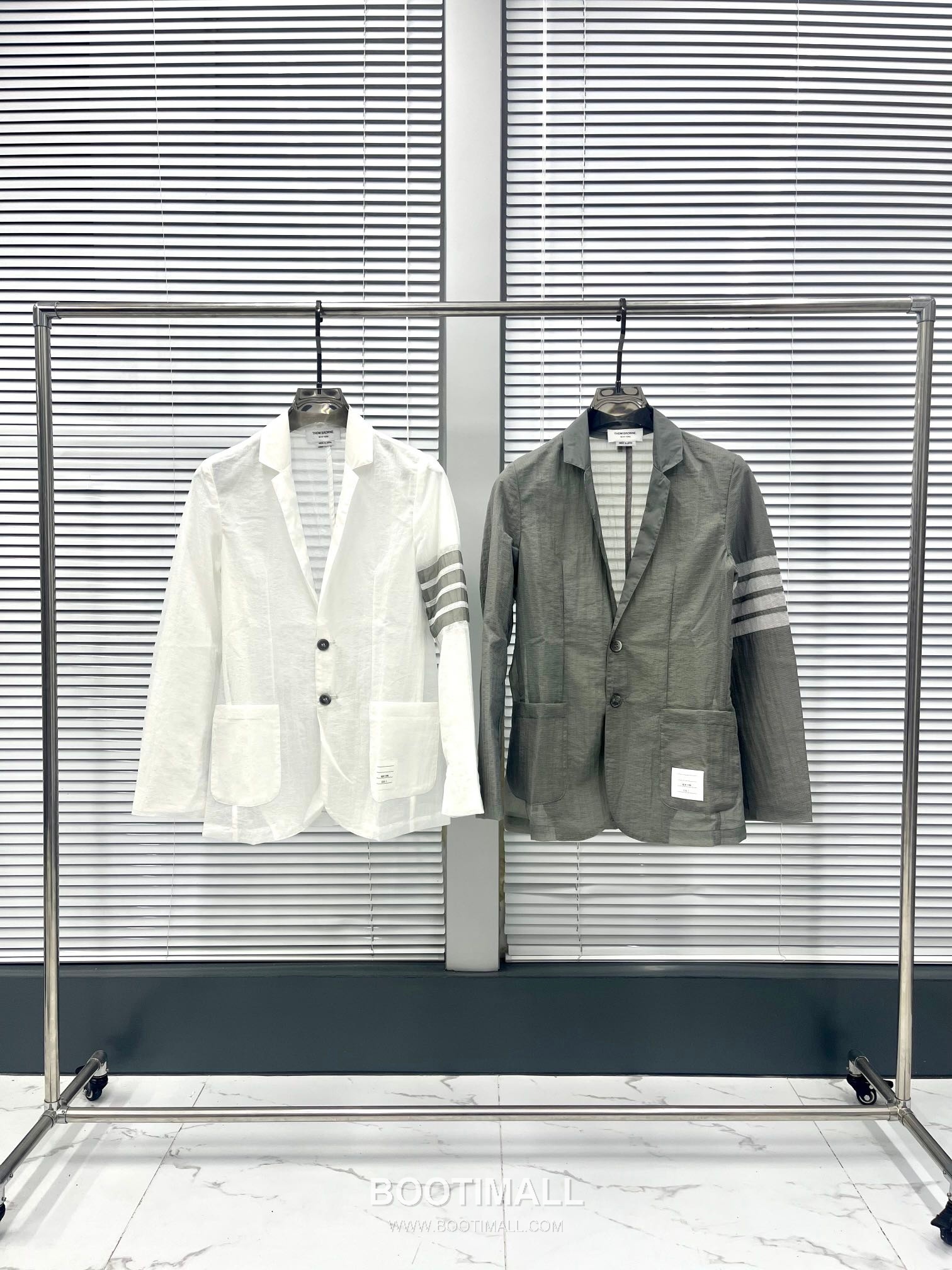 Thom Browne 4-Bar Blazer White Windbreaker 톰브라운 4바 블레이저 화이트 바람막이 1