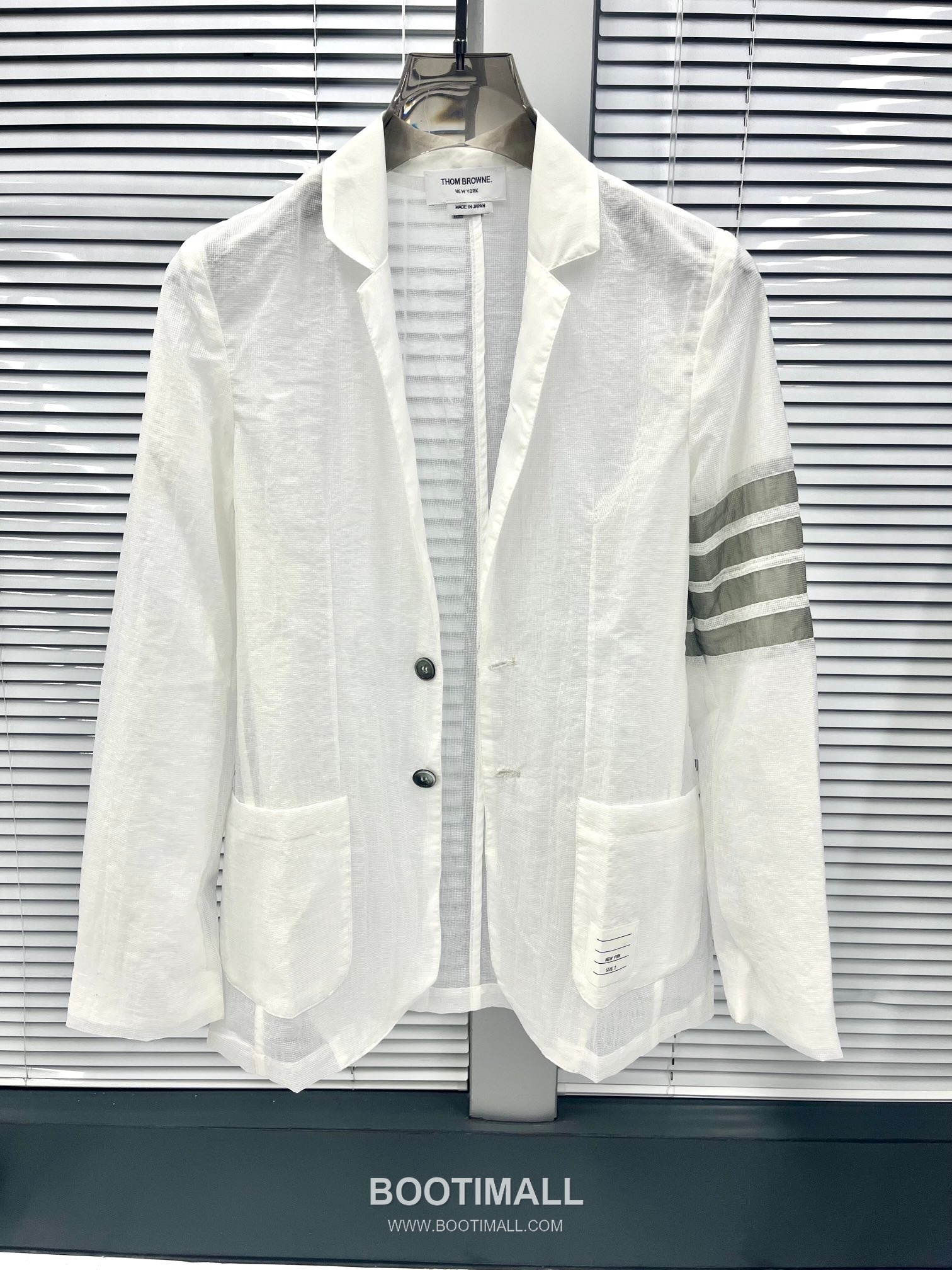 Thom Browne 4-Bar Blazer White Windbreaker 톰브라운 4바 블레이저 화이트 바람막이 8