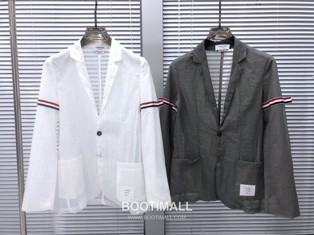 Thom Browne Sheer Sun-Protection Blazer Light Fabric White 톰브라운 시어 선프로텍션 블레이저 경량 소재 화이트 1