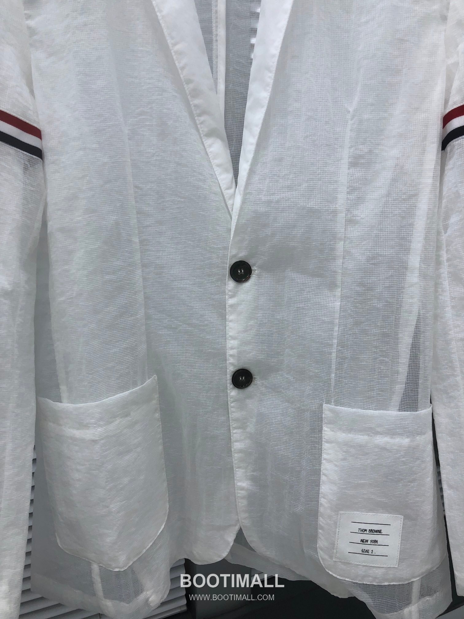 Thom Browne Sheer Sun-Protection Blazer Light Fabric White 톰브라운 시어 선프로텍션 블레이저 경량 소재 화이트 6