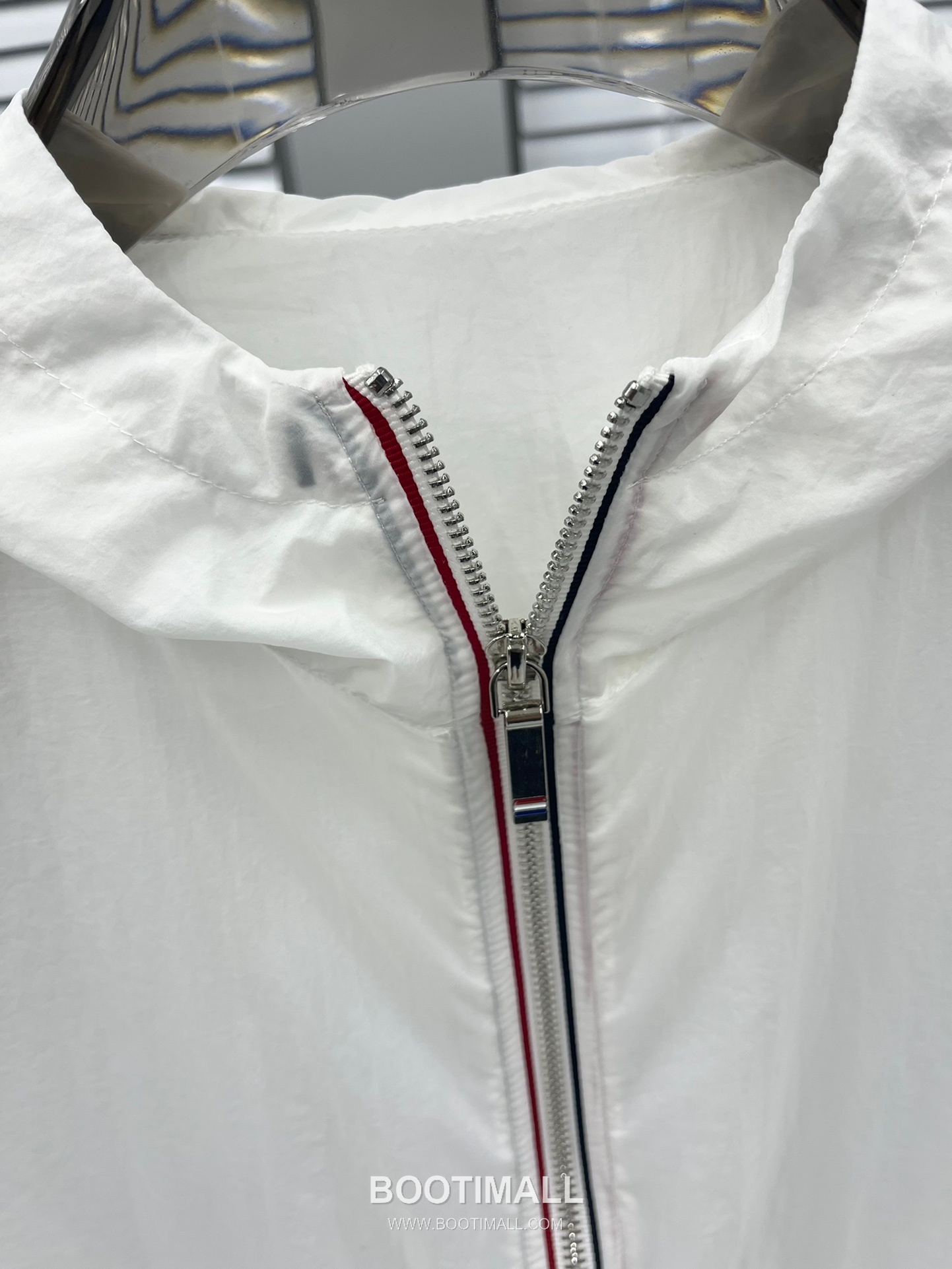 Thom Browne 4-Bar Zip Hooded Sun Jacket Gray 톰브라운 4바 지퍼 후드 선재킷 그레이 4