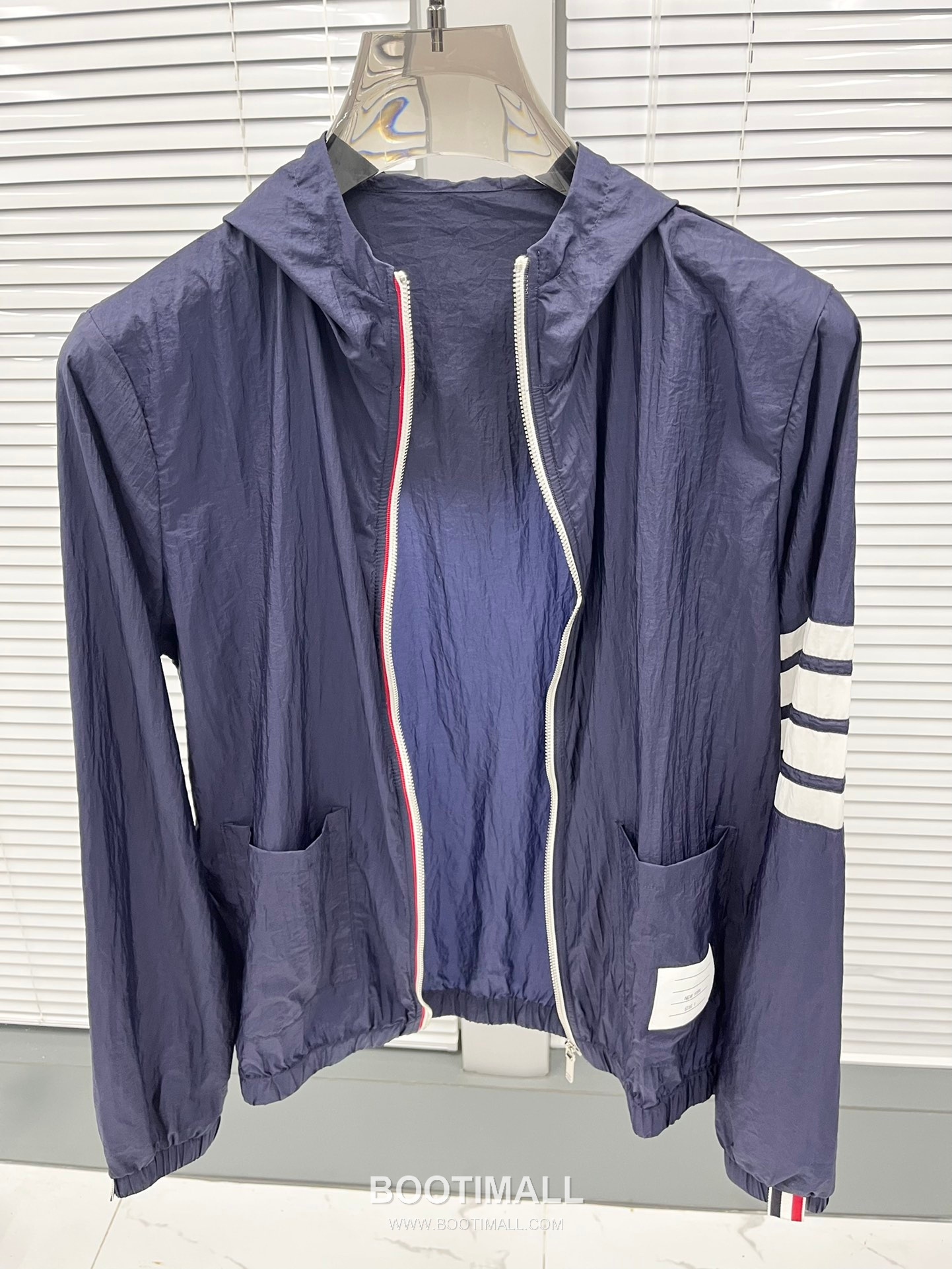 Thom Browne 4-Bar Zip Hooded Sun Jacket Gray 톰브라운 4바 지퍼 후드 선재킷 그레이 8