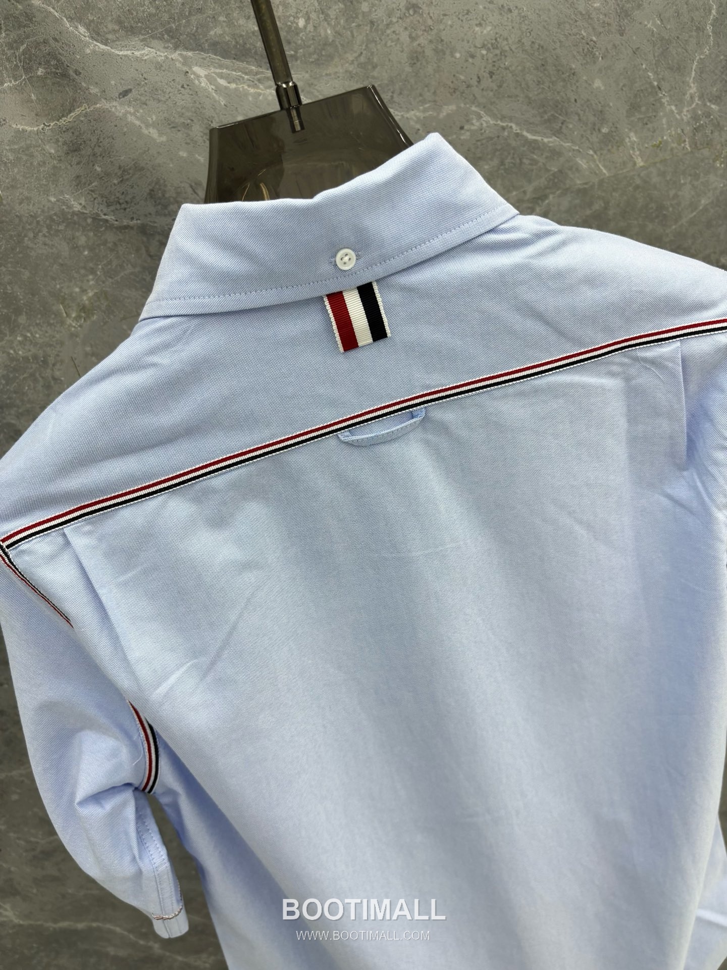 Thom Browne Webbing Stripe Oxford Cotton Short-Sleeve Shirt 톰브라운 웹빙 스트라이프 옥스포드 코튼 반팔 셔츠 5