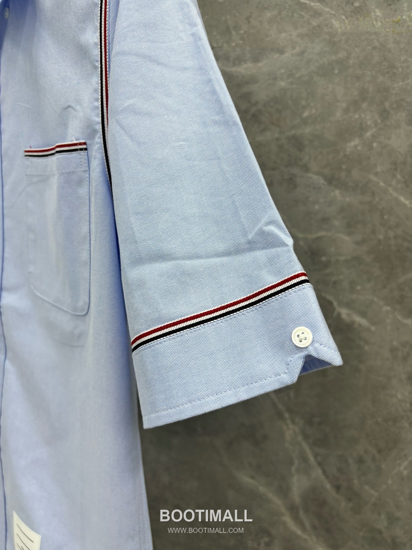 Thom Browne Webbing Stripe Oxford Cotton Short-Sleeve Shirt 톰브라운 웹빙 스트라이프 옥스포드 코튼 반팔 셔츠 6