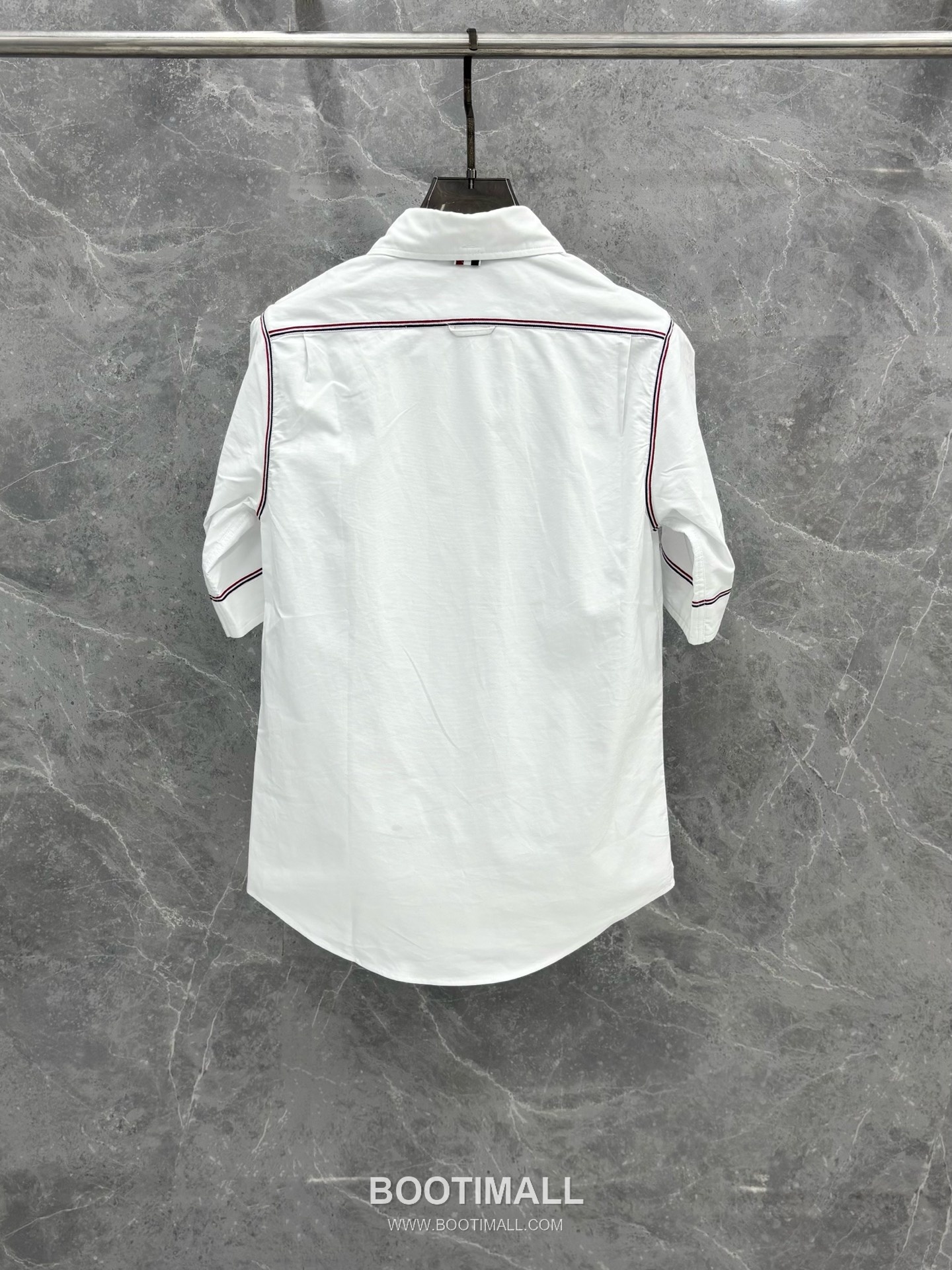 Thom Browne Webbing Stripe Oxford Cotton Short-Sleeve Shirt 톰브라운 웹빙 스트라이프 옥스포드 코튼 반팔 셔츠 2