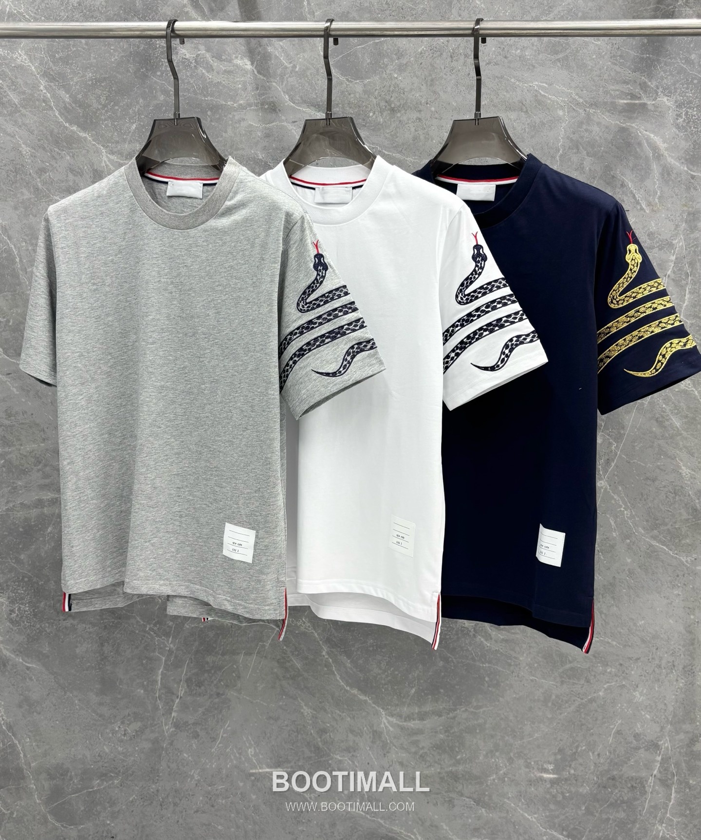 Thom Browne Snake Year Embroidery Tee Cotton T-Shirt 톰브라운 뱀해 자수 티 코튼 티셔츠 9