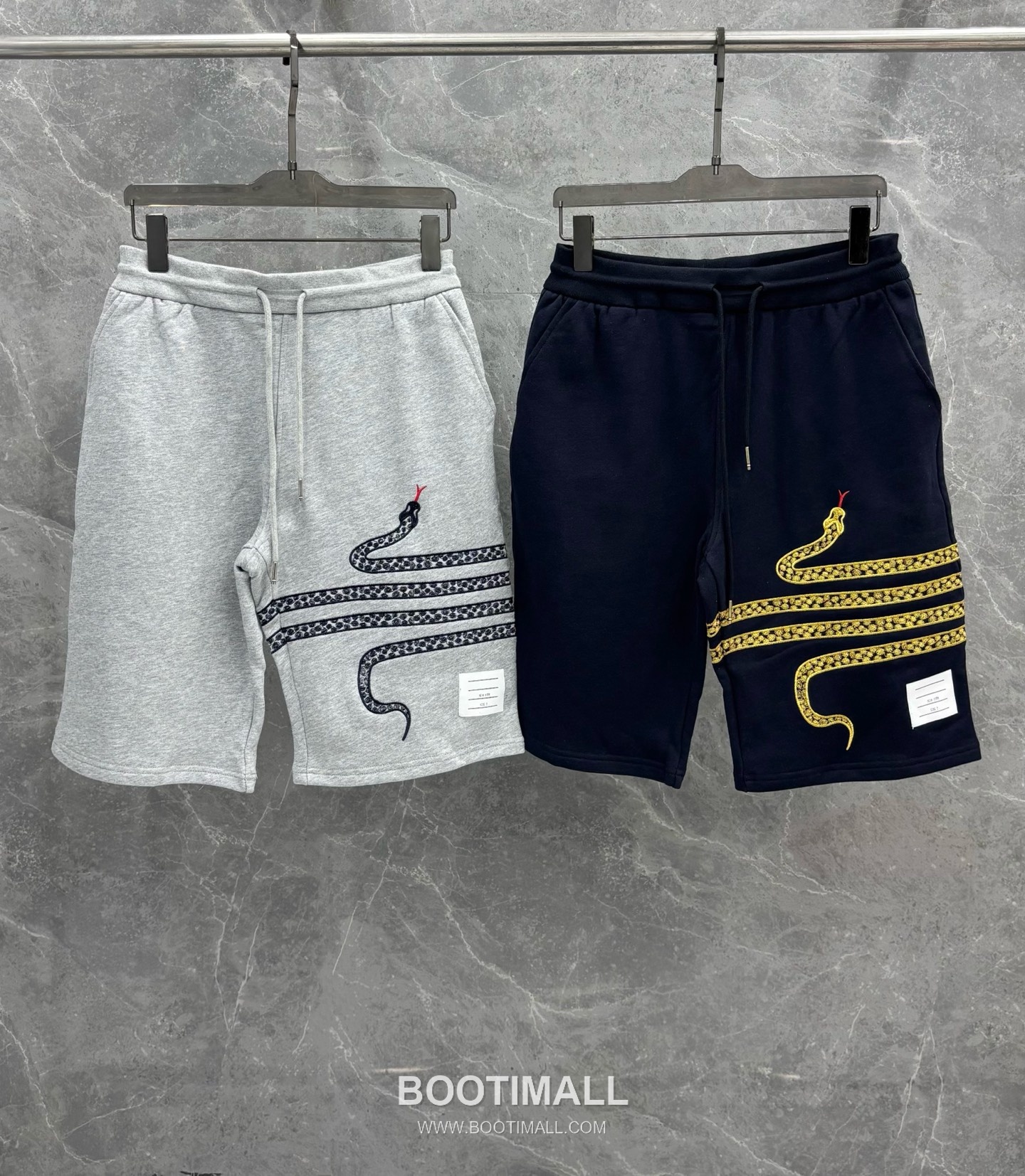 Thom Browne Snake Year Embroidered Shorts Cotton Terry 톰브라운 뱀해 자수 쇼츠 코튼 테리 9