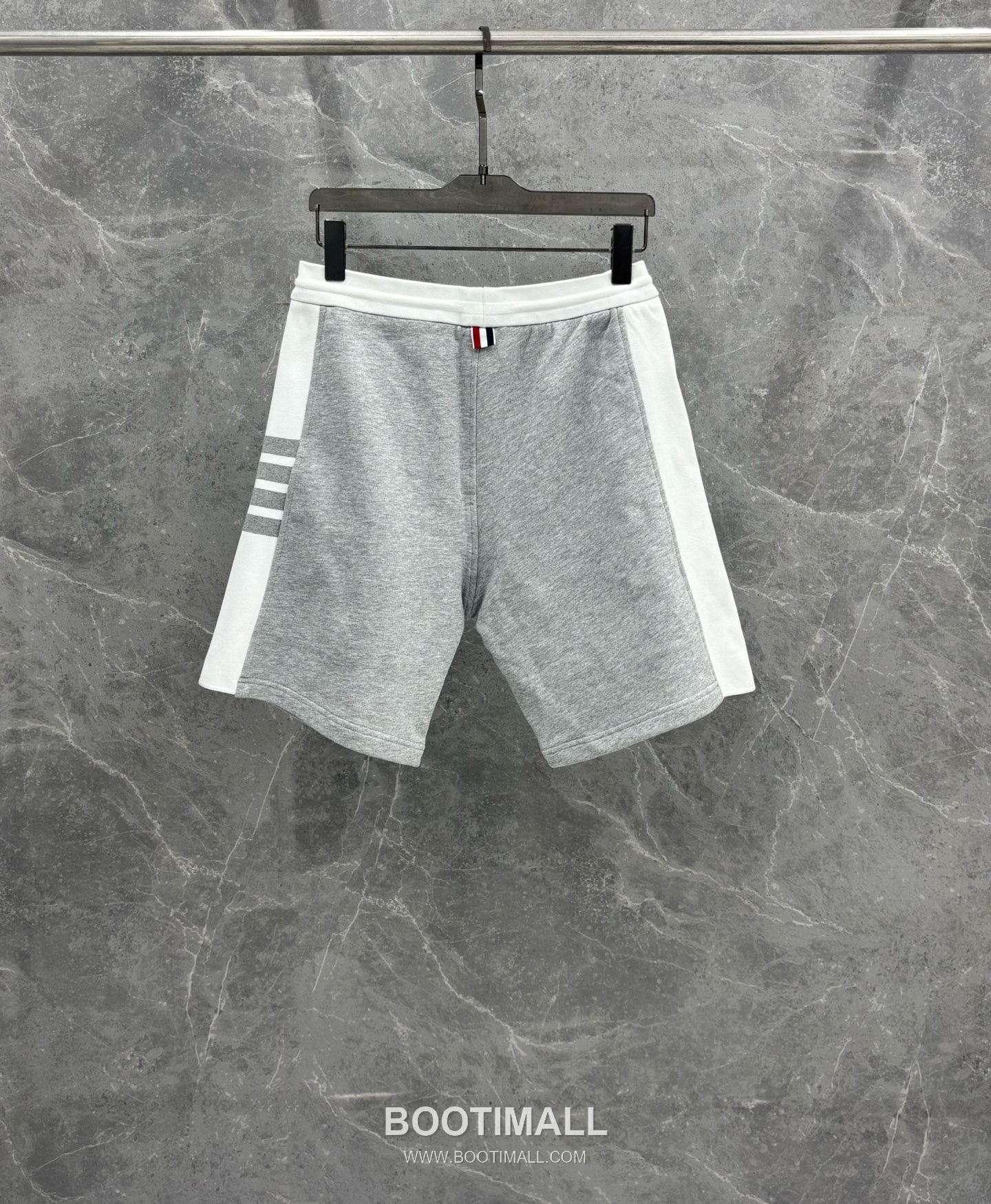 Thom Browne 4-Bar Colorblock Ribbed Cotton Navy Shorts 톰브라운 4바 컬러블록 립 코튼 네이비 쇼츠 3