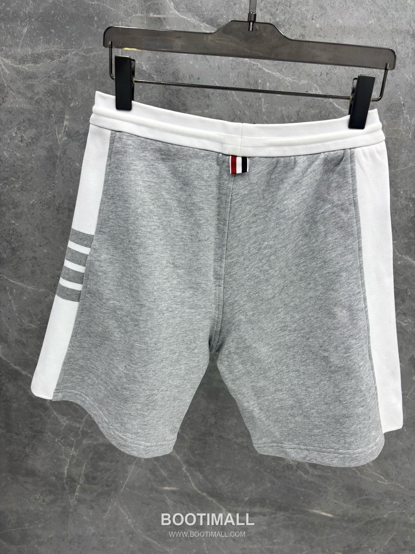 Thom Browne 4-Bar Colorblock Ribbed Cotton Navy Shorts 톰브라운 4바 컬러블록 립 코튼 네이비 쇼츠 4