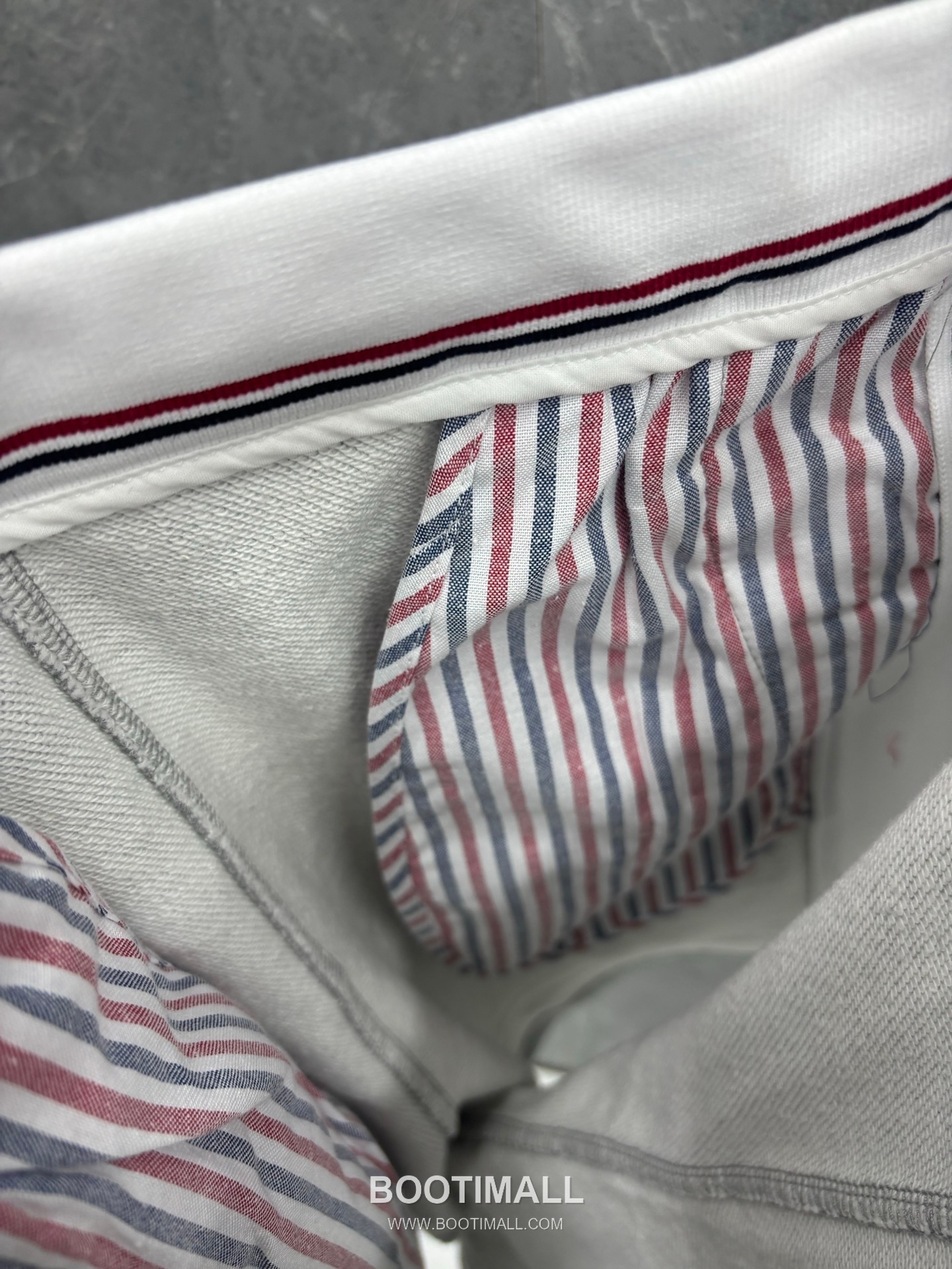 Thom Browne 4-Bar Colorblock Ribbed Cotton Navy Shorts 톰브라운 4바 컬러블록 립 코튼 네이비 쇼츠 9