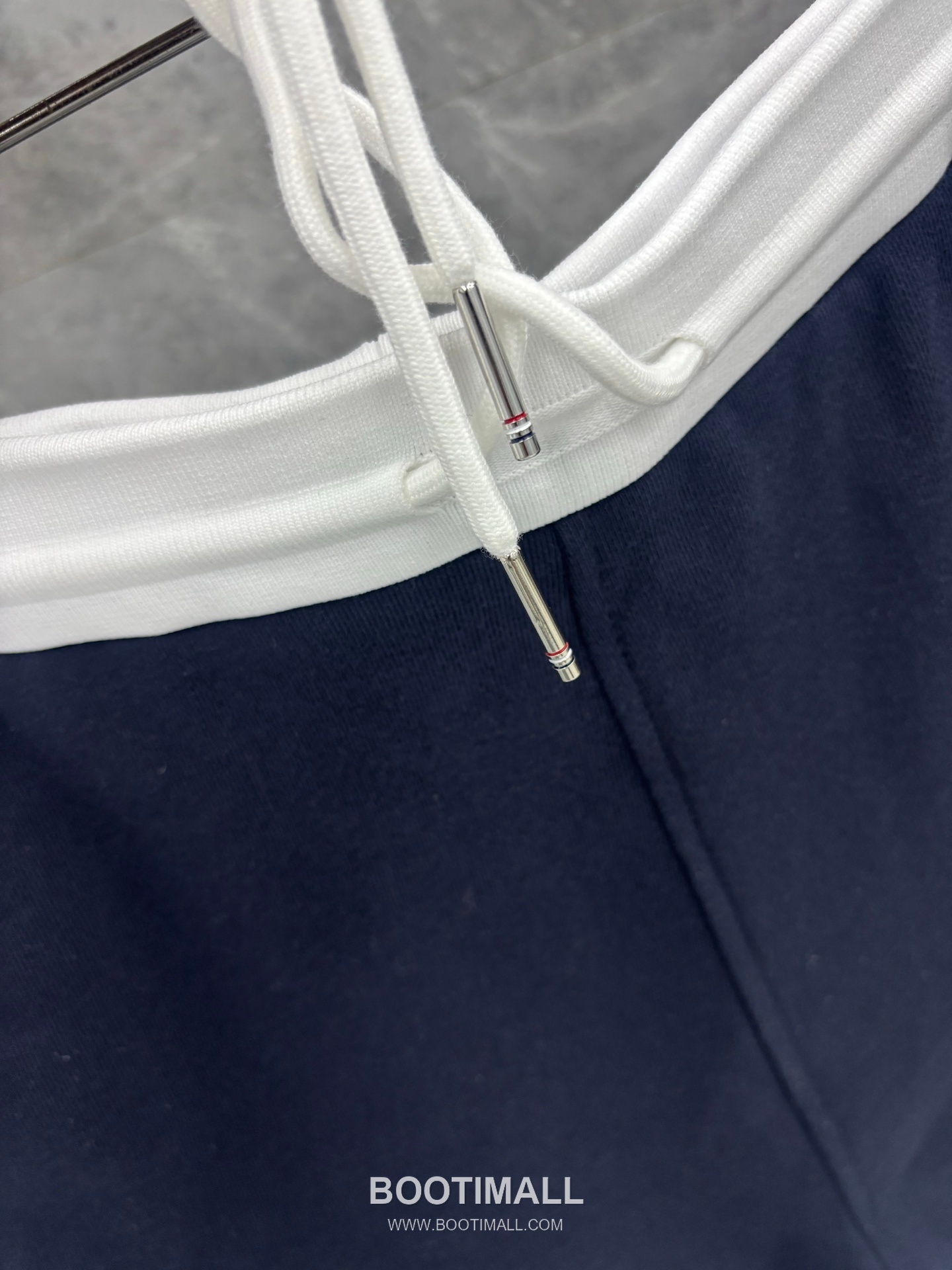 Thom Browne 4-Bar Colorblock Ribbed Cotton Navy Shorts 톰브라운 4바 컬러블록 립 코튼 네이비 쇼츠 6