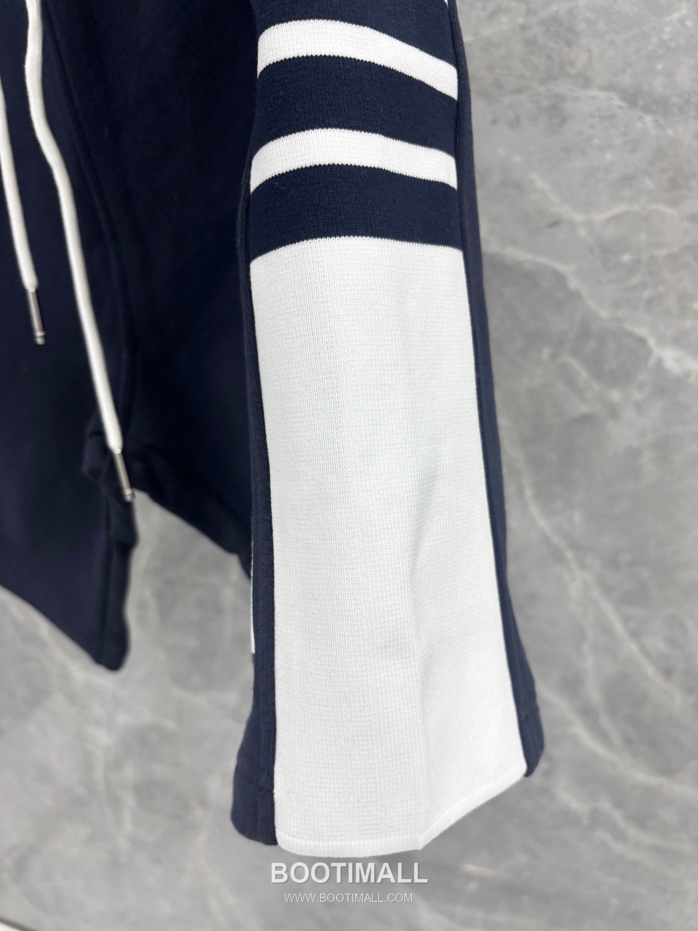 Thom Browne 4-Bar Colorblock Ribbed Cotton Navy Shorts 톰브라운 4바 컬러블록 립 코튼 네이비 쇼츠 8