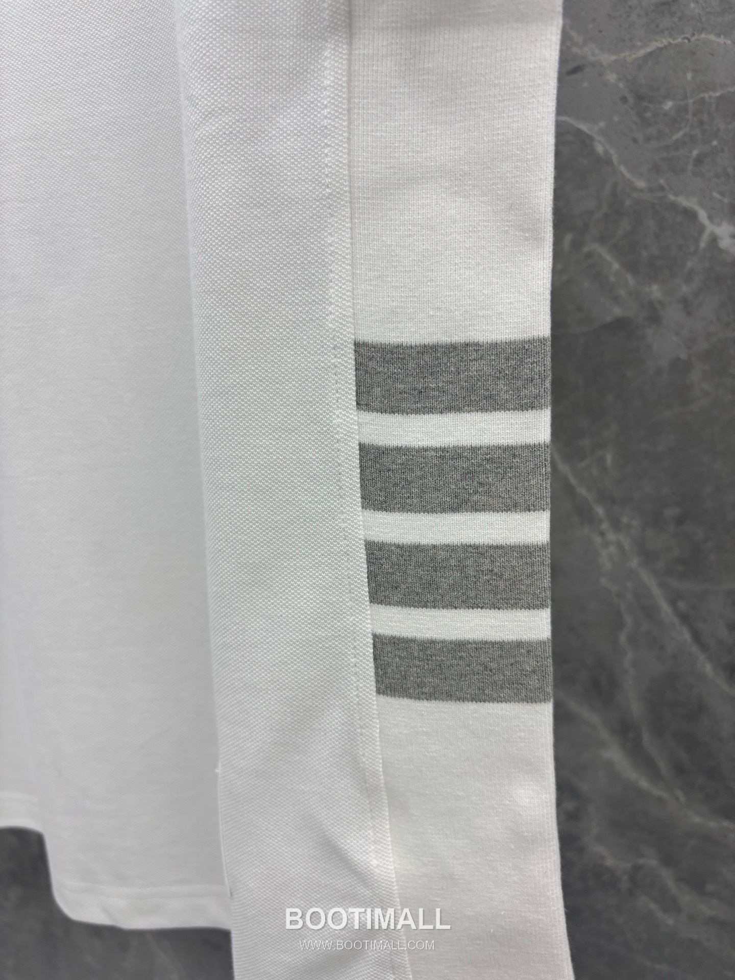 Thom Browne 4-Bar Ribbed Panel Tee Cotton Red T-Shirt 톰브라운 4바 립 패널 티 코튼 레드 티셔츠 6