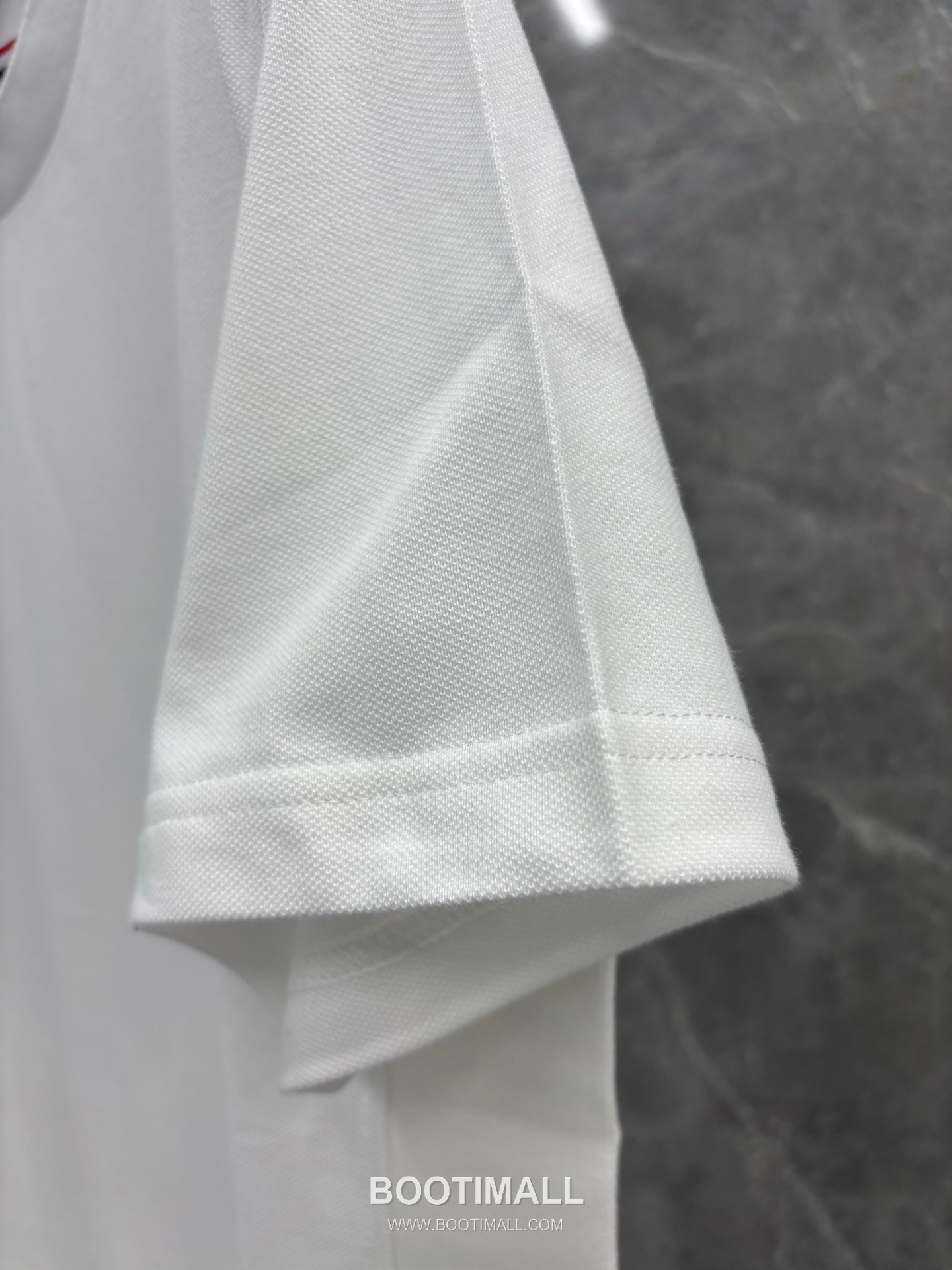 Thom Browne 4-Bar Ribbed Panel Tee Cotton Red T-Shirt 톰브라운 4바 립 패널 티 코튼 레드 티셔츠 7