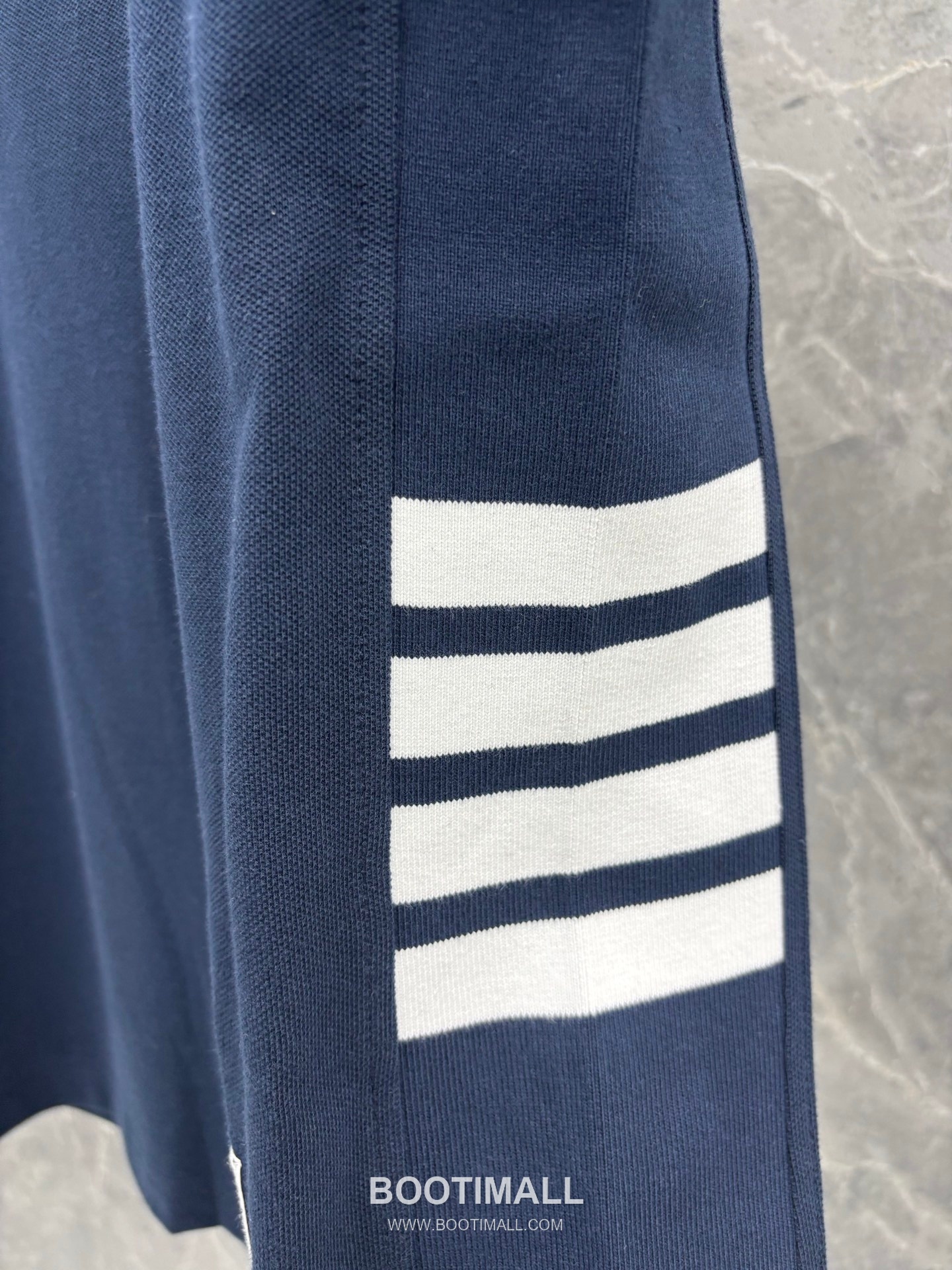 Thom Browne 4-Bar Ribbed Panel Tee Cotton Red T-Shirt 톰브라운 4바 립 패널 티 코튼 레드 티셔츠 6