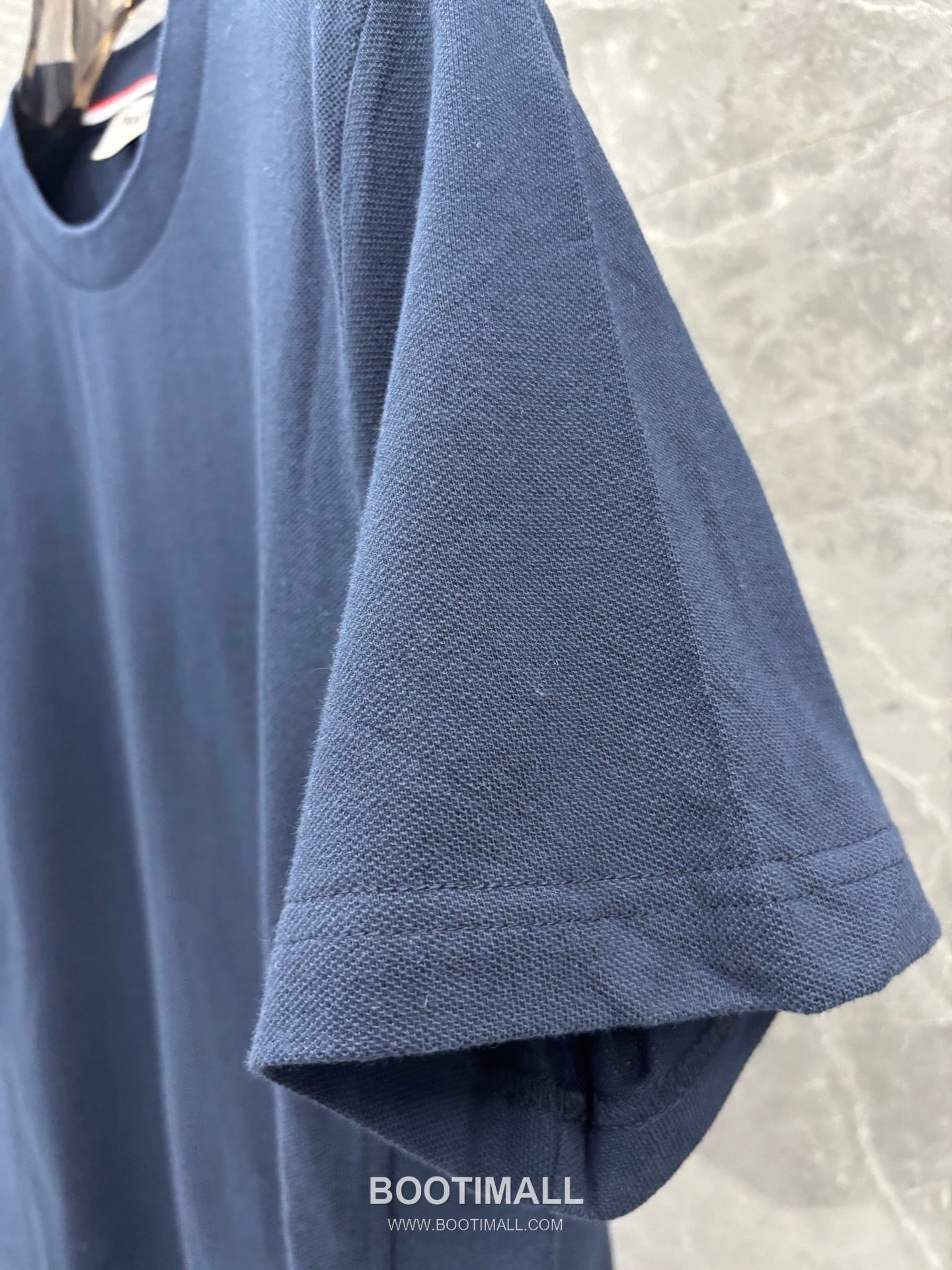 Thom Browne 4-Bar Ribbed Panel Tee Cotton Red T-Shirt 톰브라운 4바 립 패널 티 코튼 레드 티셔츠 7