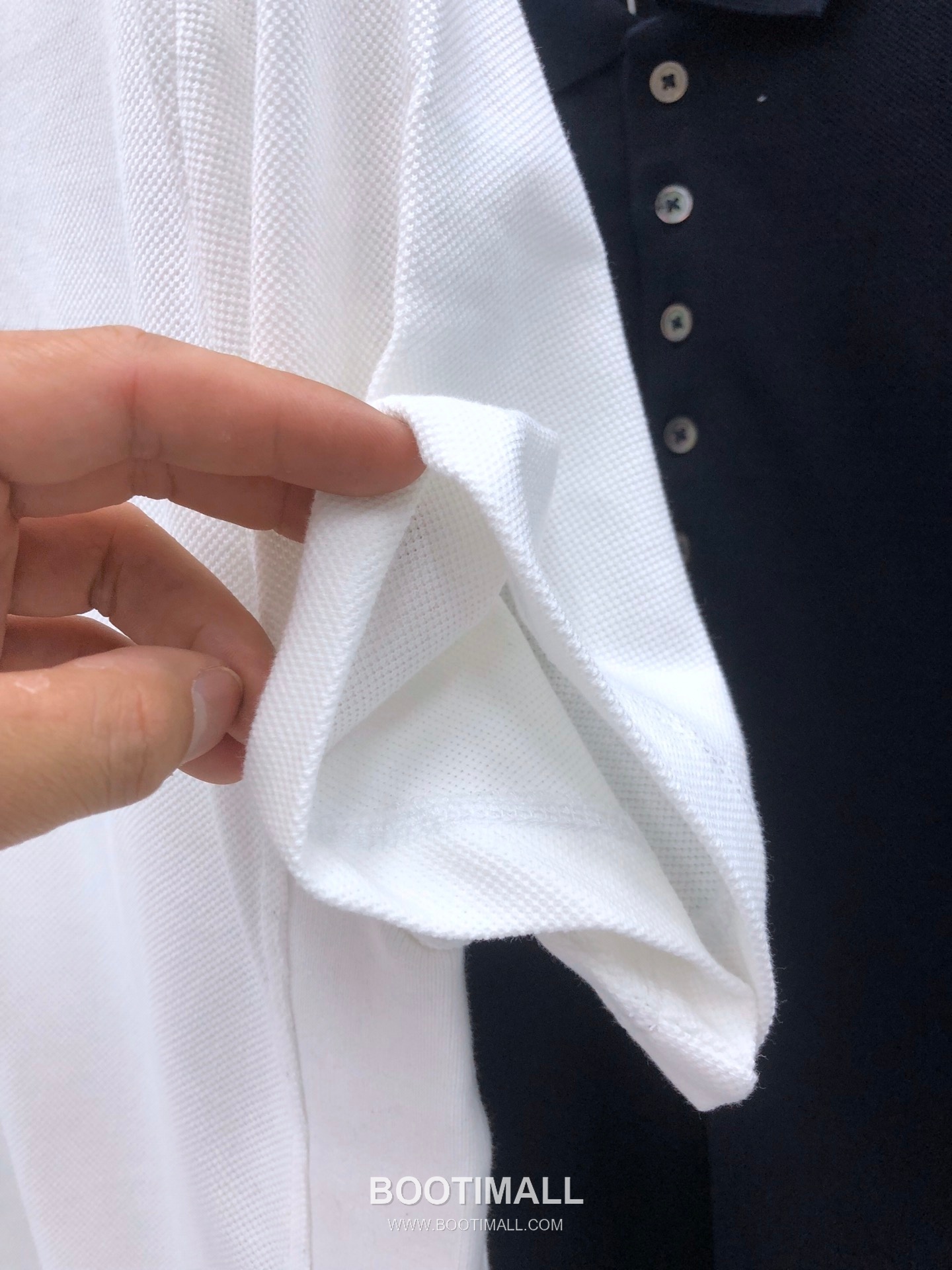 Thom Browne 4-Bar Rib Panel Polo Cotton Red Polo Shirt 톰브라운 4바 립 패널 폴로 코튼 레드 폴로셔츠 4