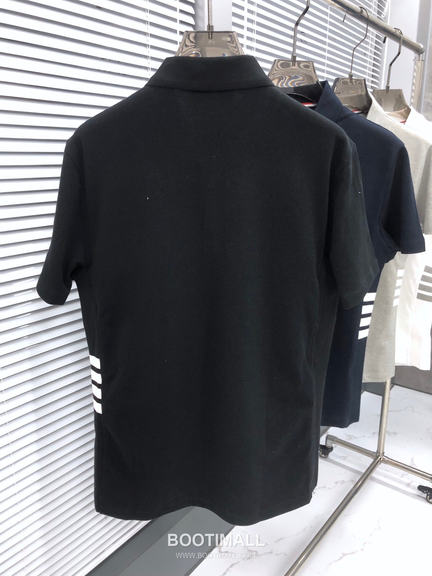 Thom Browne 4-Bar Rib Panel Polo Cotton Red Polo Shirt 톰브라운 4바 립 패널 폴로 코튼 레드 폴로셔츠 2