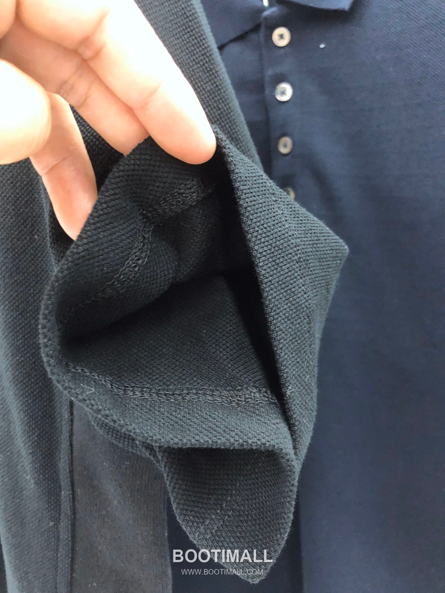 Thom Browne 4-Bar Rib Panel Polo Cotton Red Polo Shirt 톰브라운 4바 립 패널 폴로 코튼 레드 폴로셔츠 4