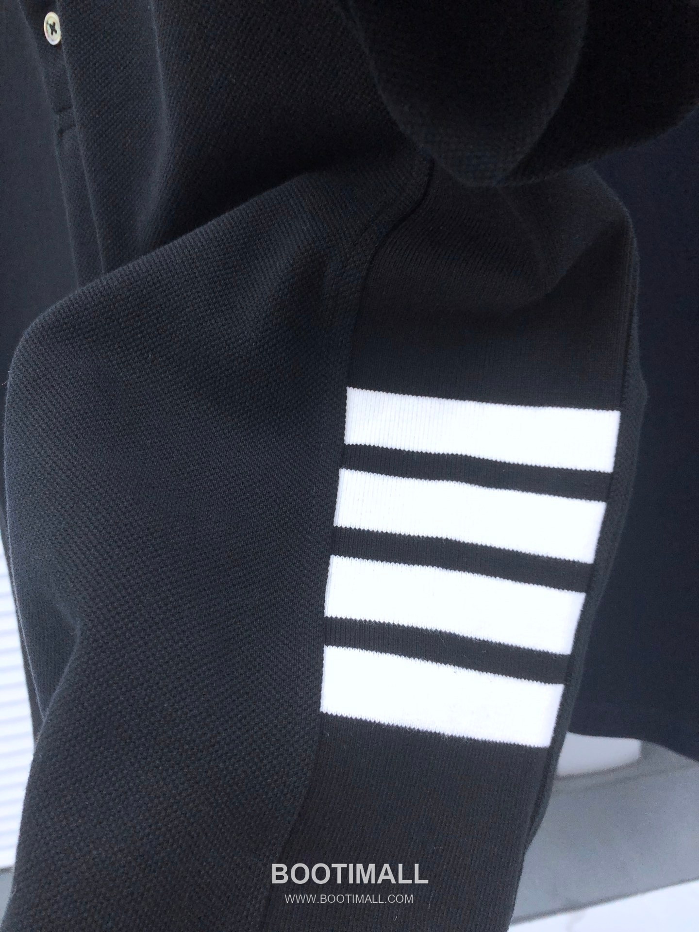 Thom Browne 4-Bar Rib Panel Polo Cotton Red Polo Shirt 톰브라운 4바 립 패널 폴로 코튼 레드 폴로셔츠 5