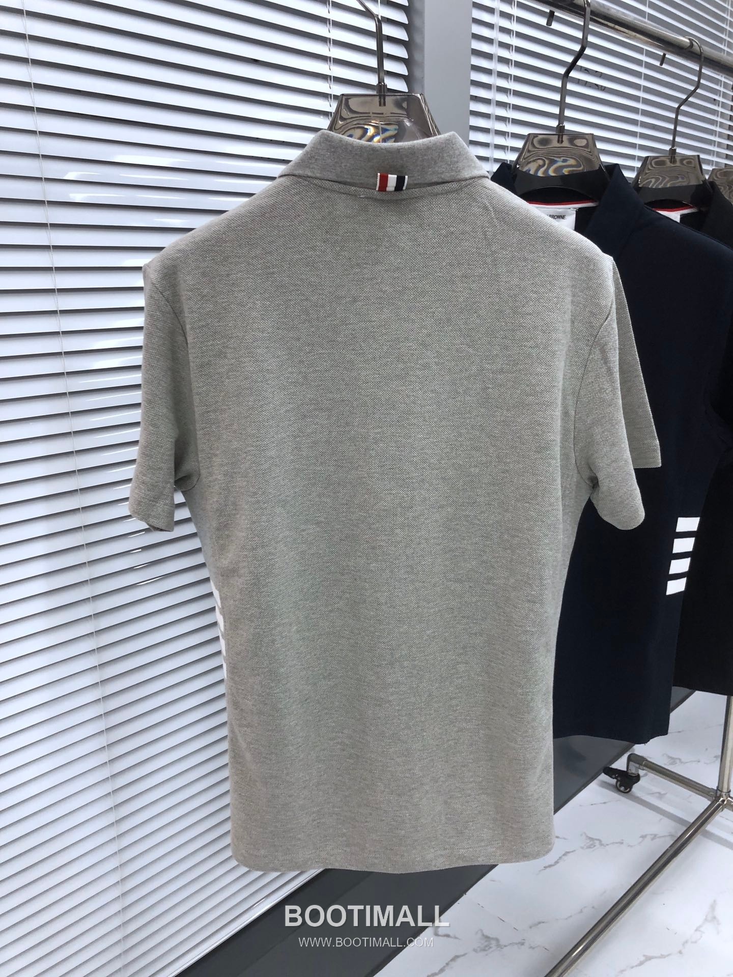 Thom Browne 4-Bar Rib Panel Polo Cotton Red Polo Shirt 톰브라운 4바 립 패널 폴로 코튼 레드 폴로셔츠 2