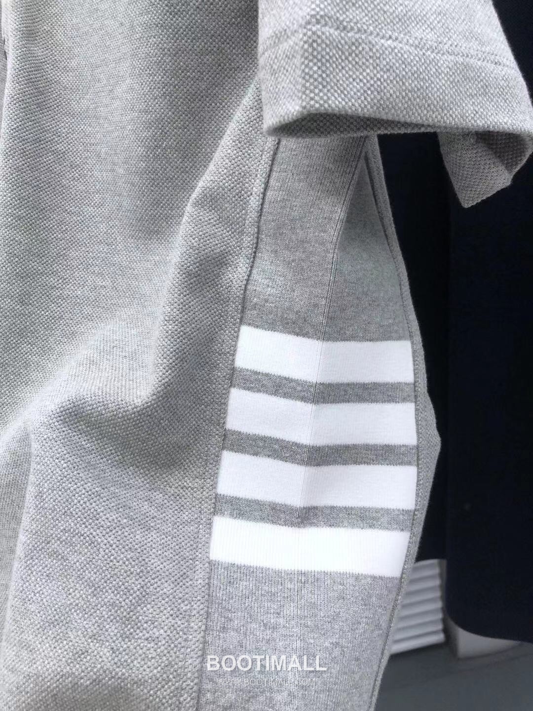 Thom Browne 4-Bar Rib Panel Polo Cotton Red Polo Shirt 톰브라운 4바 립 패널 폴로 코튼 레드 폴로셔츠 5