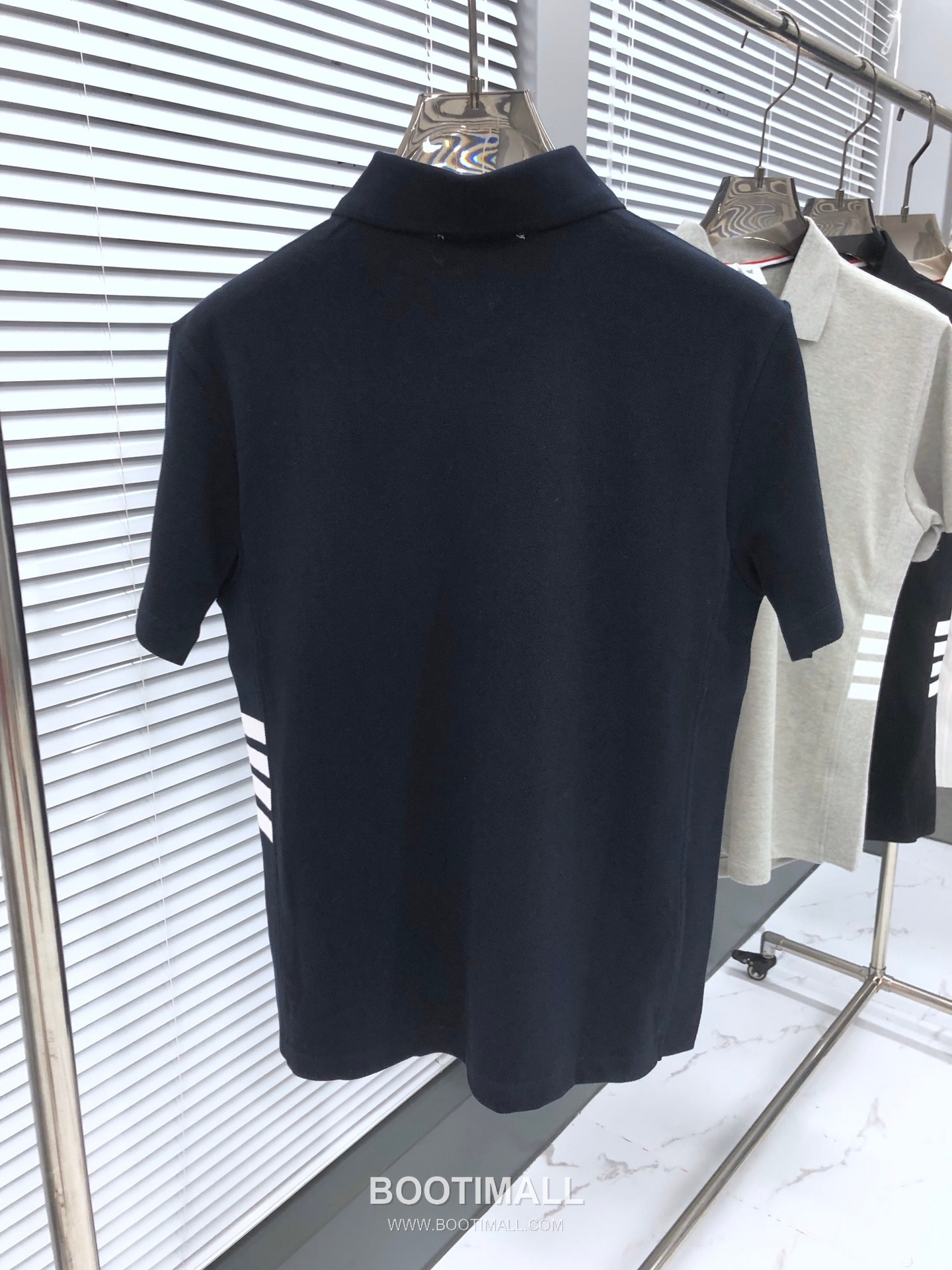 Thom Browne 4-Bar Rib Panel Polo Cotton Red Polo Shirt 톰브라운 4바 립 패널 폴로 코튼 레드 폴로셔츠 2