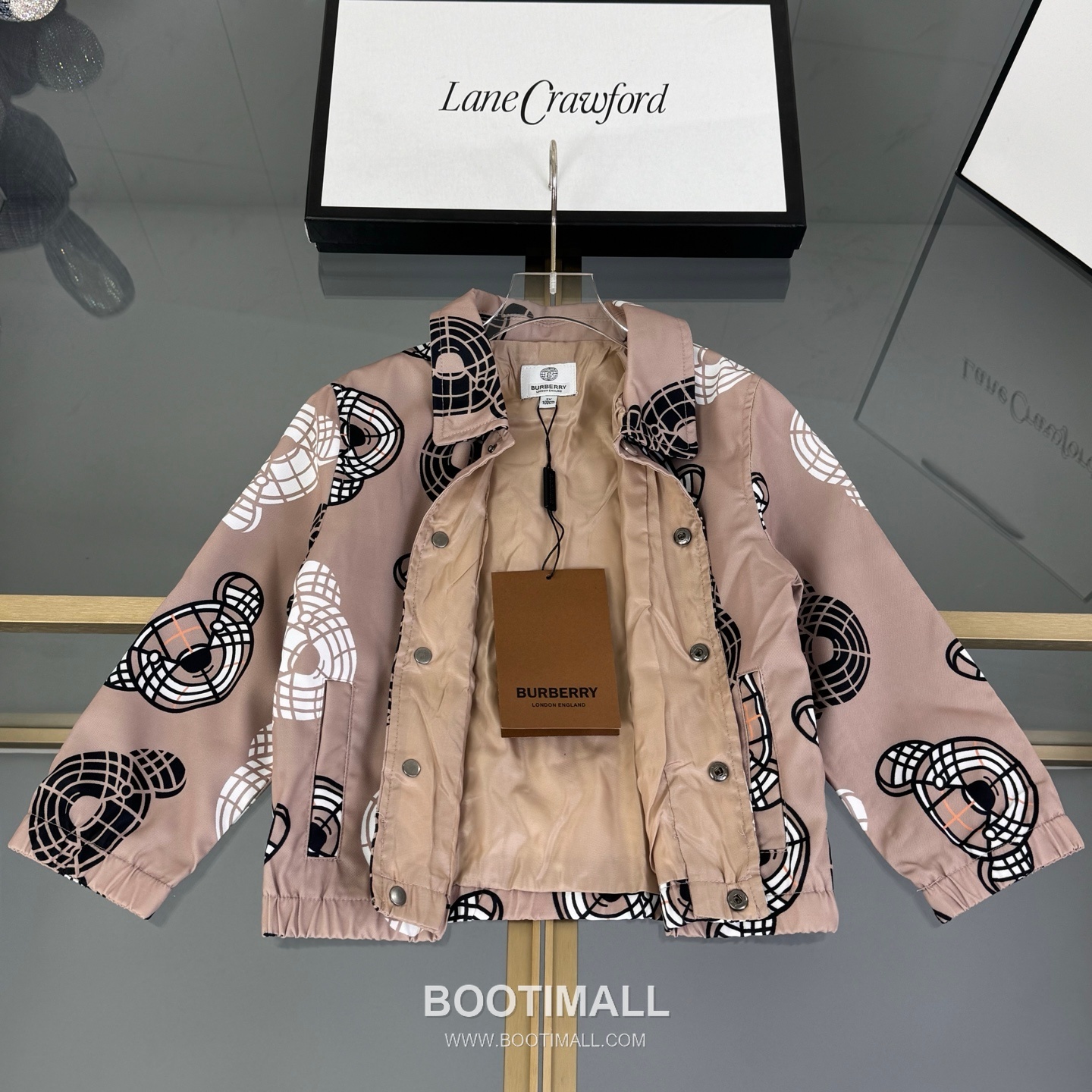 Balenciaga Teddy Print Kids Beige Jacket 발렌시아가 테디 프린트 키즈 베이지 자켓 2