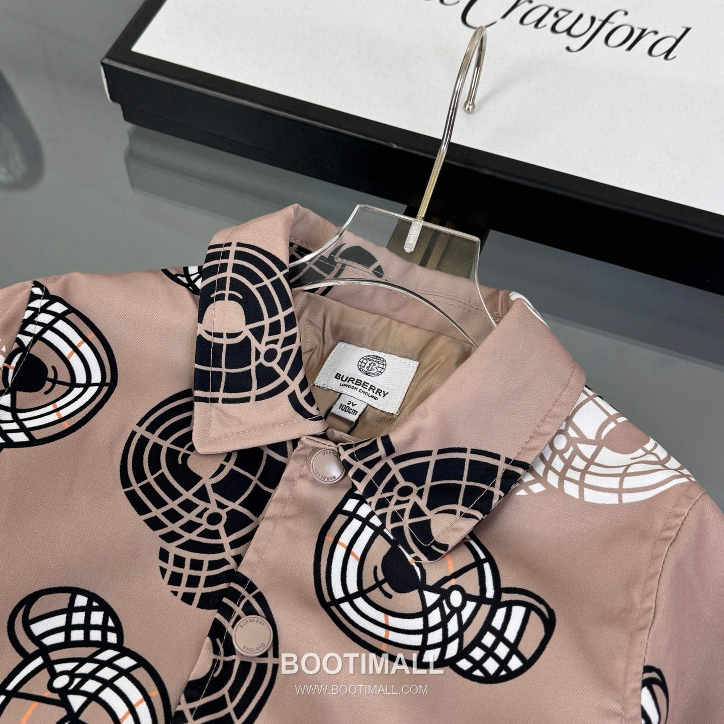 Balenciaga Teddy Print Kids Beige Jacket 발렌시아가 테디 프린트 키즈 베이지 자켓 4