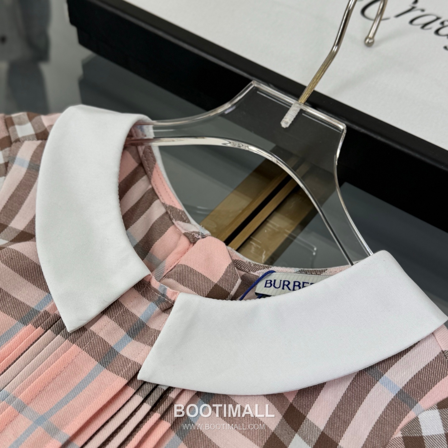 Balenciaga Check Short Dress Cotton Beige 발렌시아가 체크 반소매 원피스 코튼 베이지 3