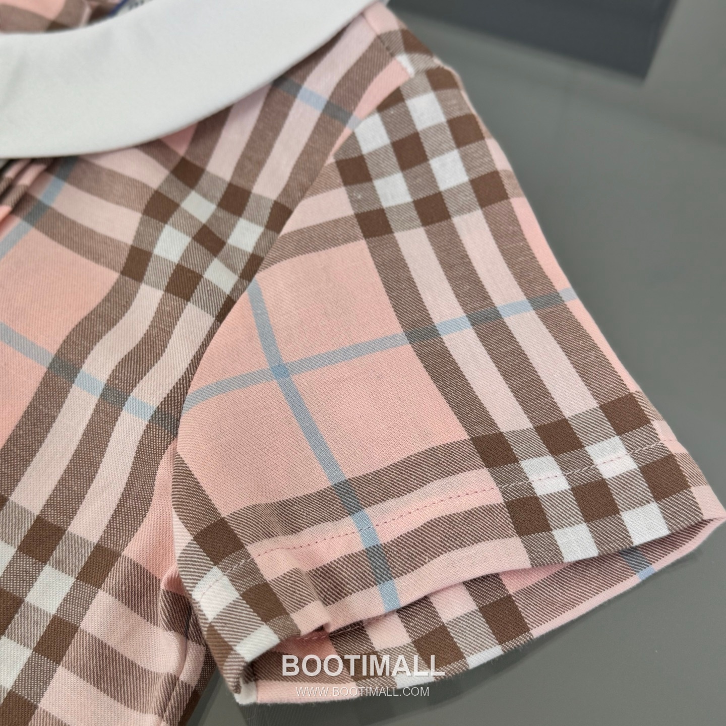 Balenciaga Check Short Dress Cotton Beige 발렌시아가 체크 반소매 원피스 코튼 베이지 4