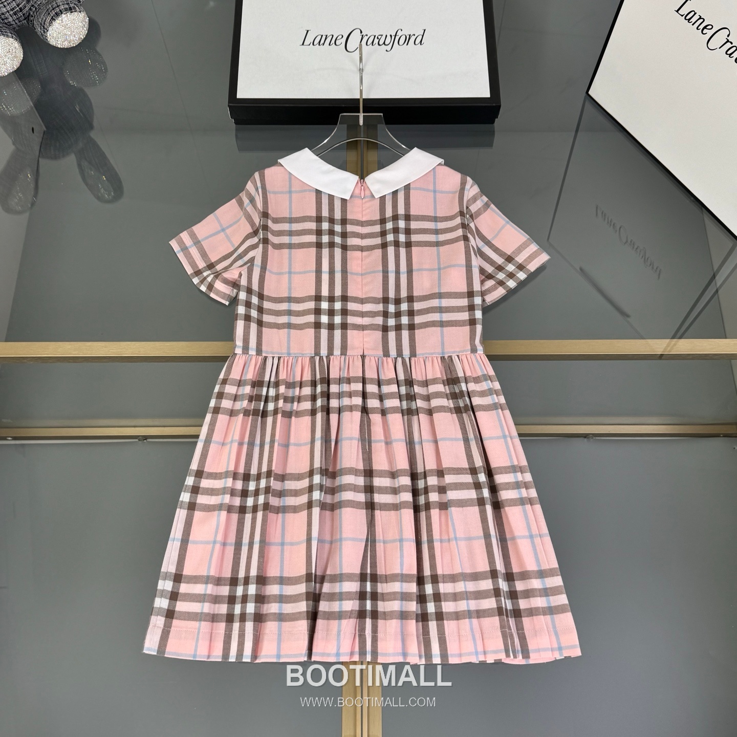 Balenciaga Check Short Dress Cotton Beige 발렌시아가 체크 반소매 원피스 코튼 베이지 9
