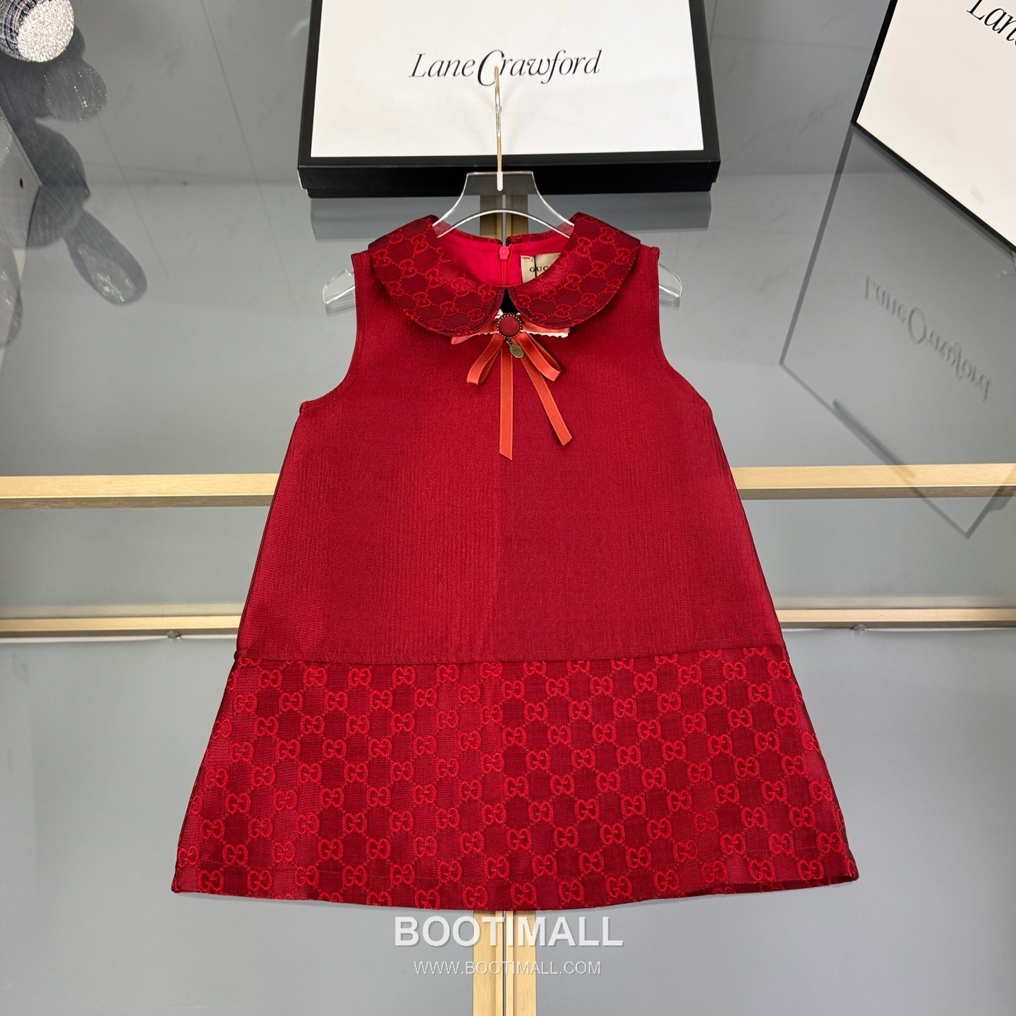 Gucci New Year GG Embroidery Dress Satin Cotton Burgundy 구찌 신년 GG 자수 드레스 새틴 코튼 버건디 1