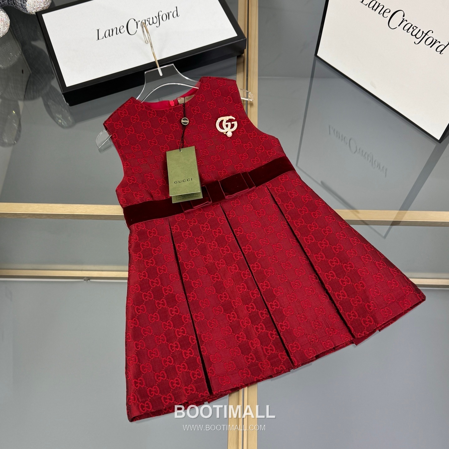 Gucci New Year GG Embroidered Dress Satin Cotton Burgundy 구찌 뉴이어 GG 자수 드레스 새틴 코튼 버건디 2