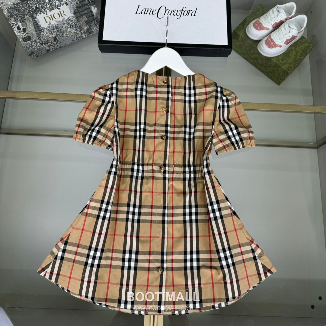 Burberry Check Short Dress Cotton Beige 버버리 체크 숏 드레스 코튼 베이지 8