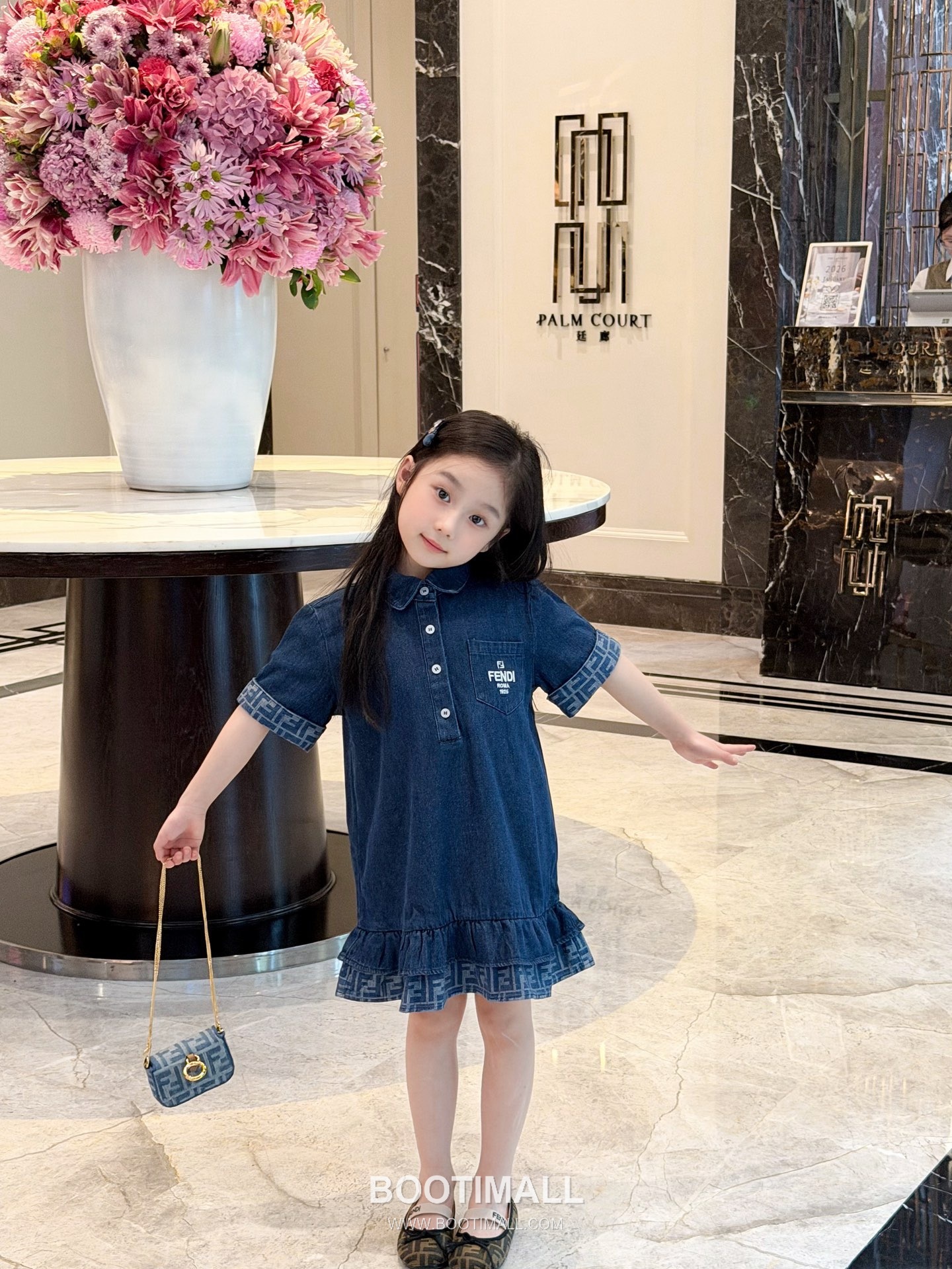 Balenciaga Spring Denim A-Line Cotton Denim Navy Dress 발렌시아가 봄 데님 A라인 코튼 데님 네이비 드레스 3