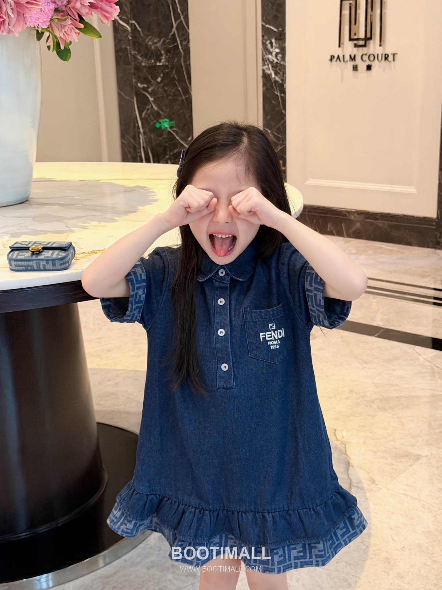 Balenciaga Spring Denim A-Line Cotton Denim Navy Dress 발렌시아가 봄 데님 A라인 코튼 데님 네이비 드레스 4