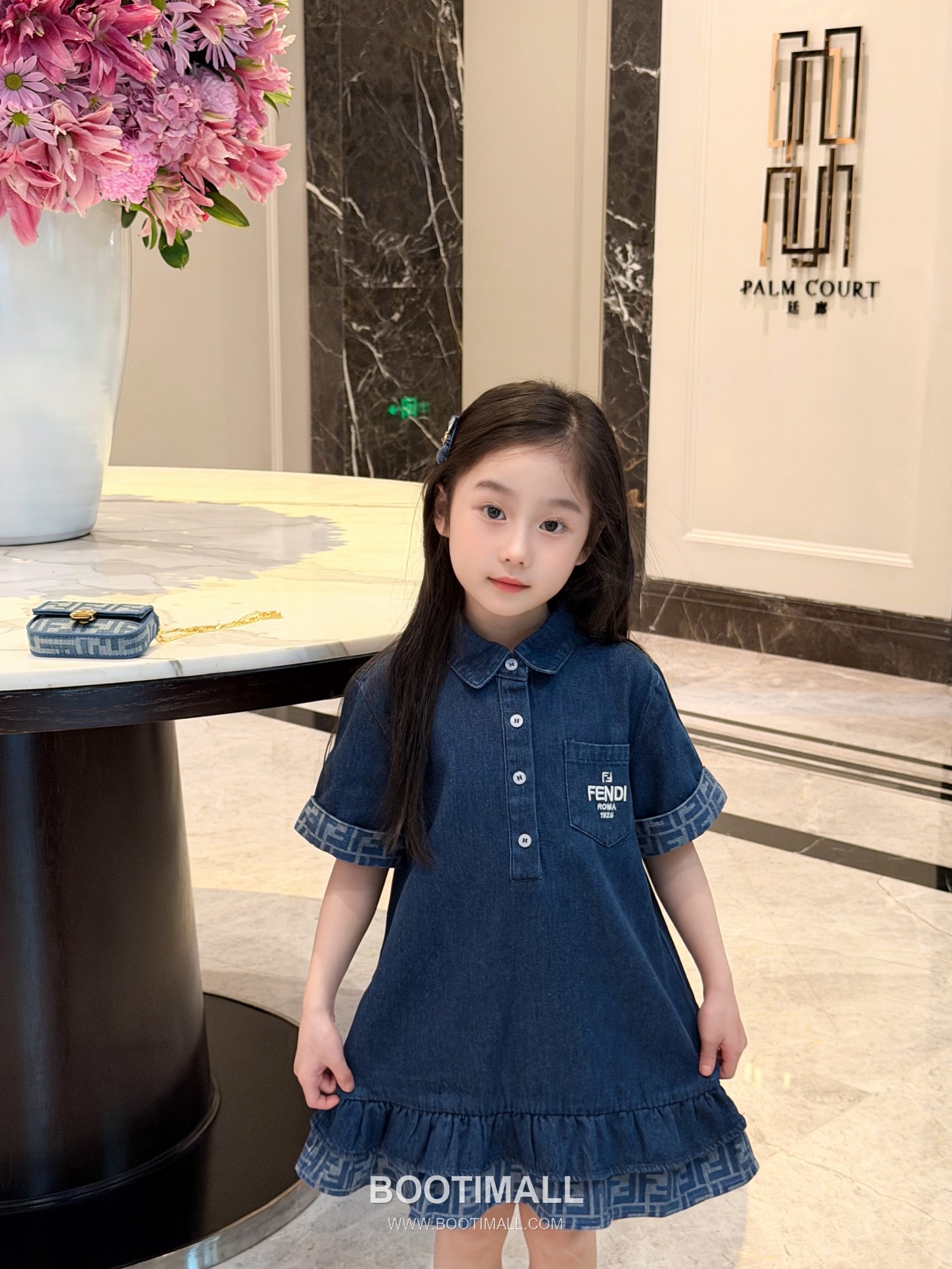 Balenciaga Spring Denim A-Line Cotton Denim Navy Dress 발렌시아가 봄 데님 A라인 코튼 데님 네이비 드레스 5