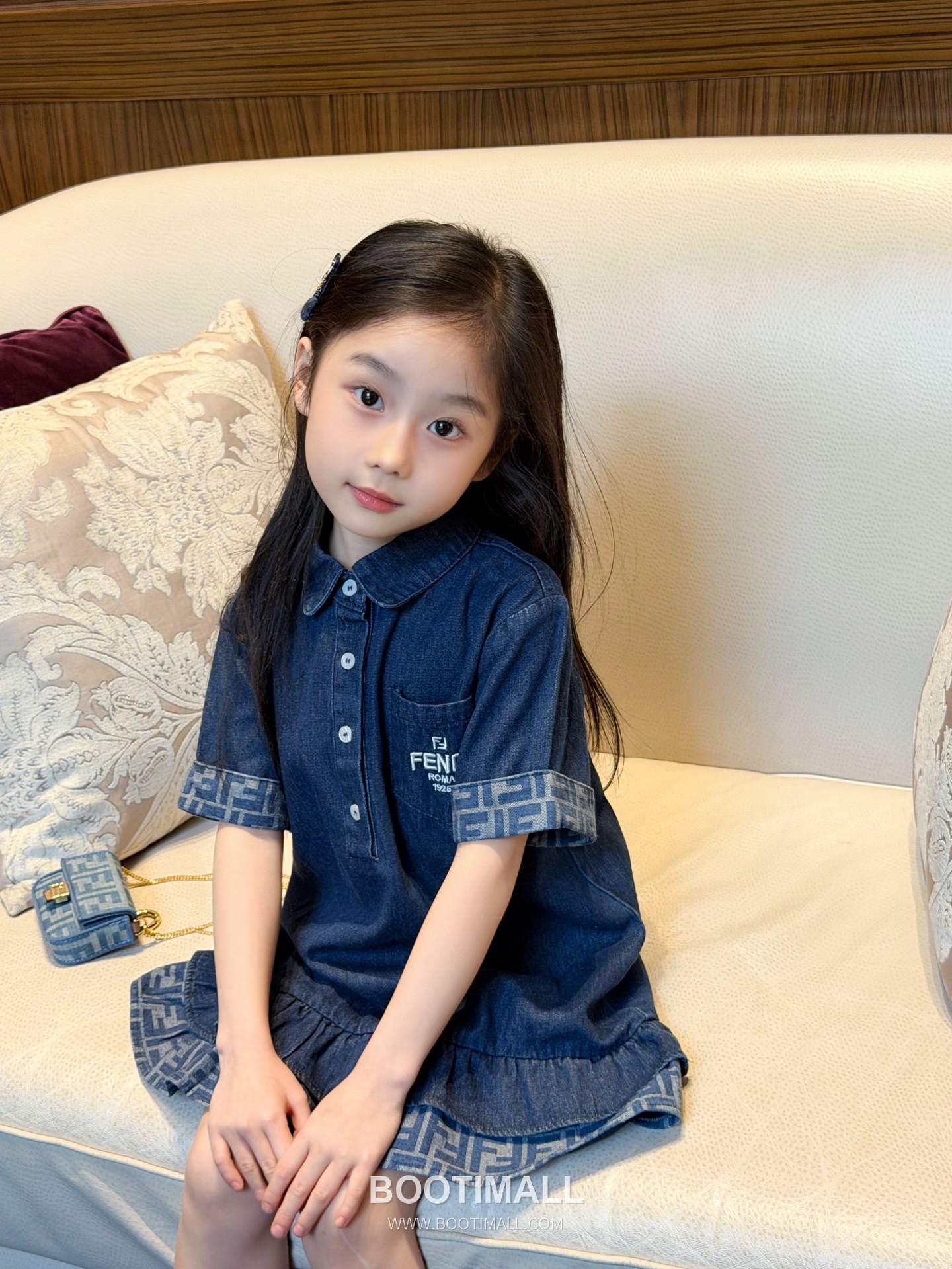 Balenciaga Spring Denim A-Line Cotton Denim Navy Dress 발렌시아가 봄 데님 A라인 코튼 데님 네이비 드레스 6