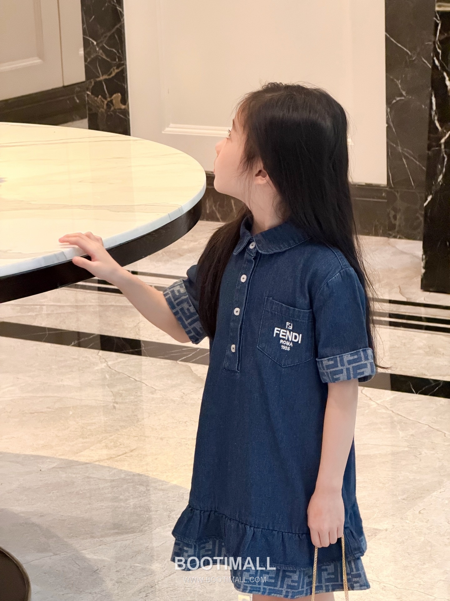 Balenciaga Spring Denim A-Line Cotton Denim Navy Dress 발렌시아가 봄 데님 A라인 코튼 데님 네이비 드레스 8