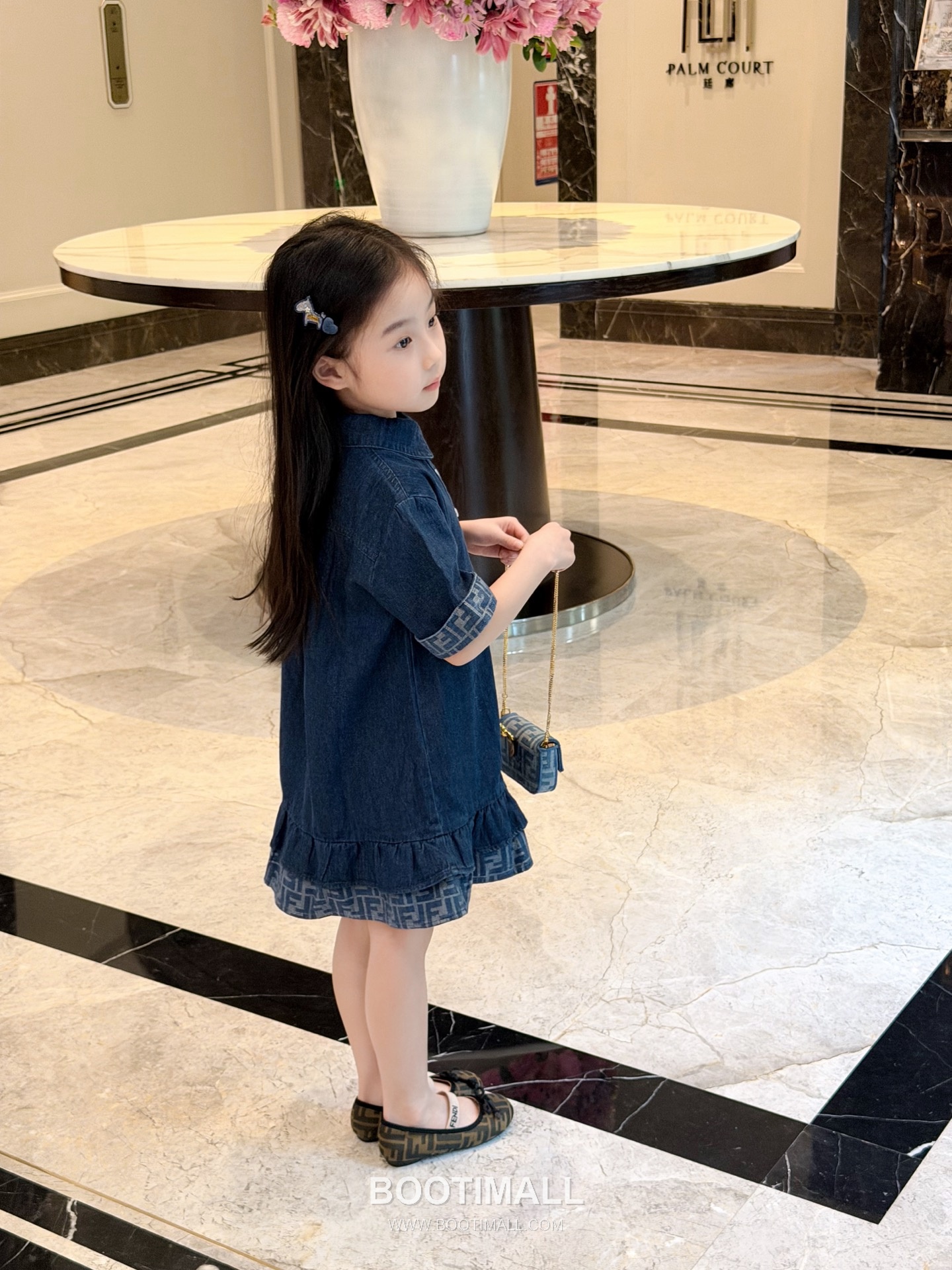 Balenciaga Spring Denim A-Line Cotton Denim Navy Dress 발렌시아가 봄 데님 A라인 코튼 데님 네이비 드레스 9