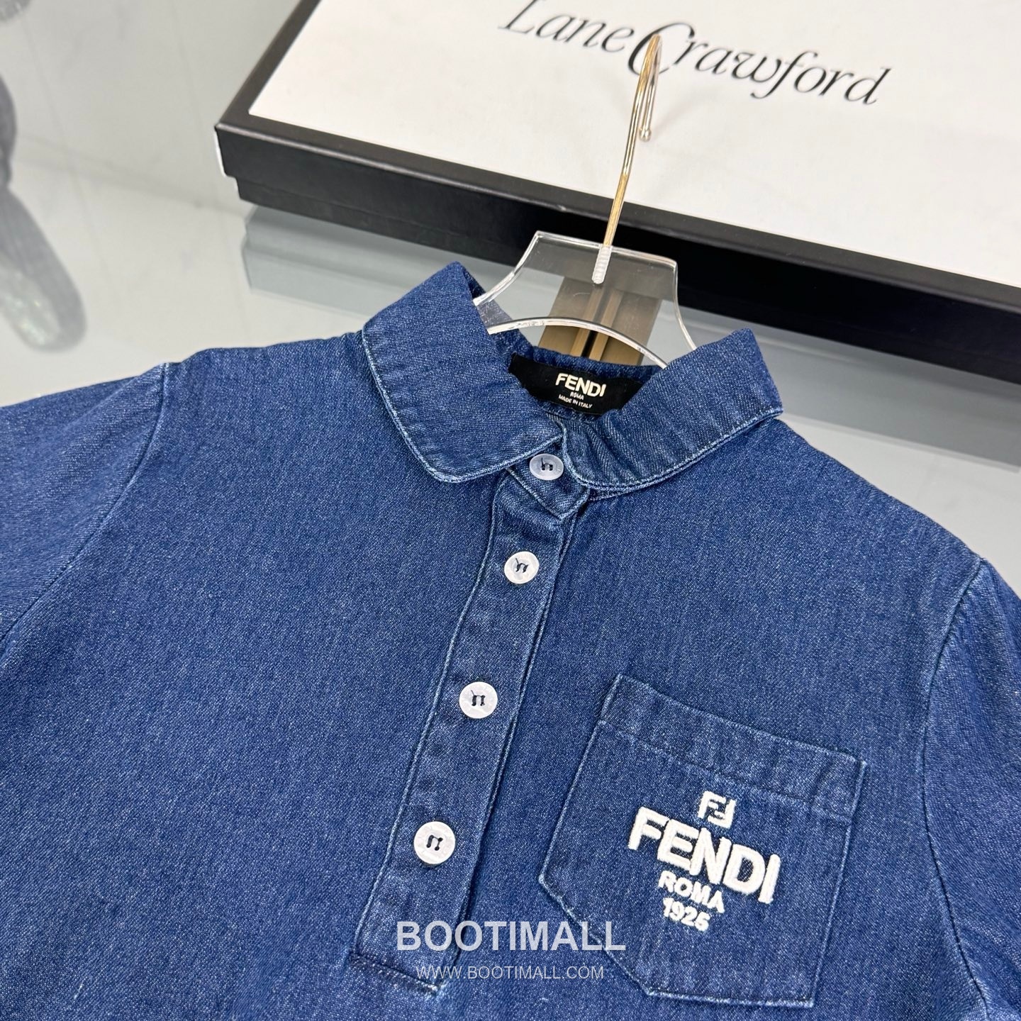 Balenciaga Spring Denim A-Line Cotton Denim Navy Dress 발렌시아가 봄 데님 A라인 코튼 데님 네이비 드레스 12