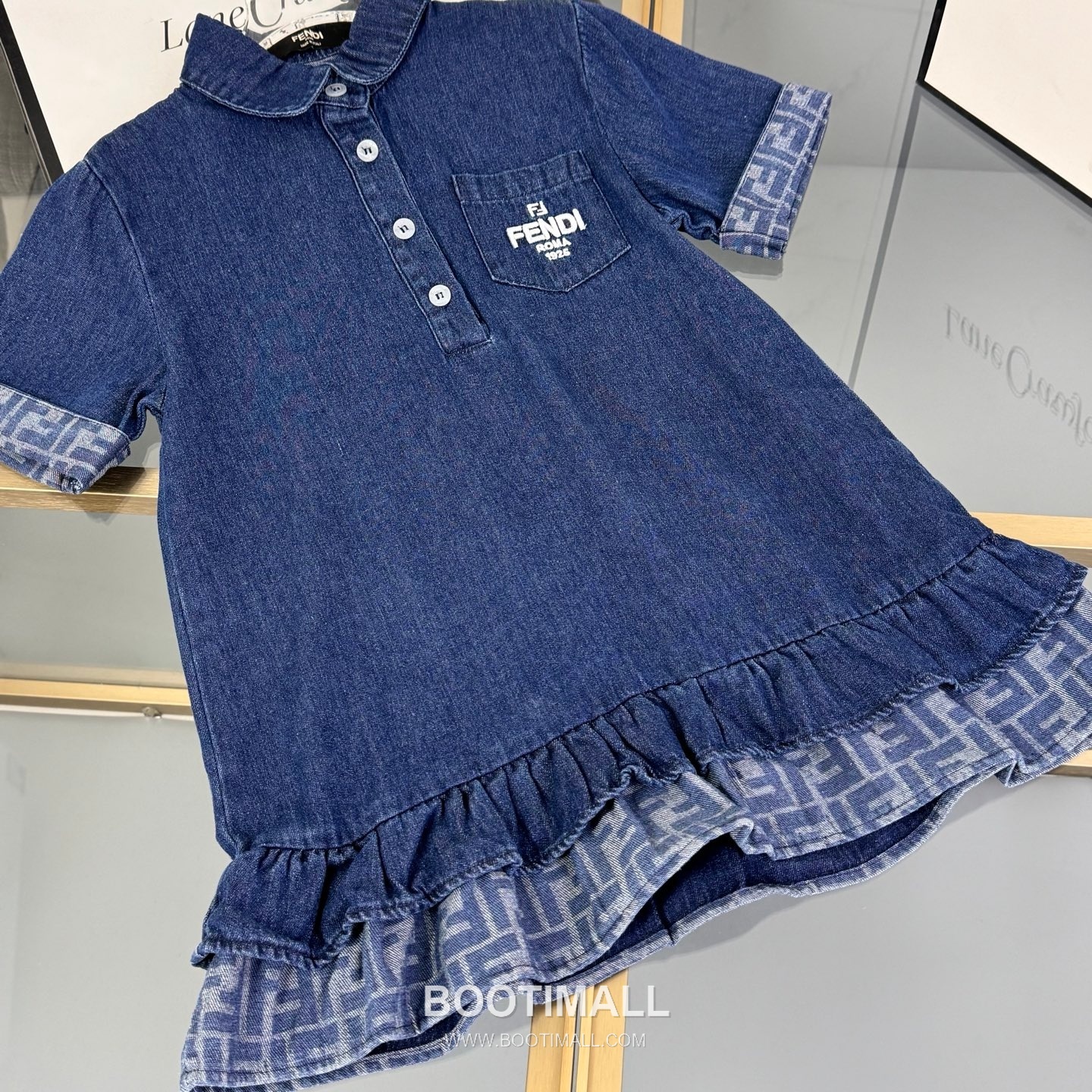 Balenciaga Spring Denim A-Line Cotton Denim Navy Dress 발렌시아가 봄 데님 A라인 코튼 데님 네이비 드레스 16